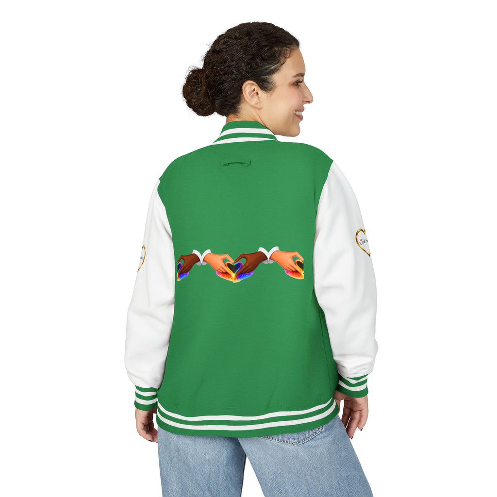 Link Hearts™ Premium Varsity Jacket – Wear the Movement.