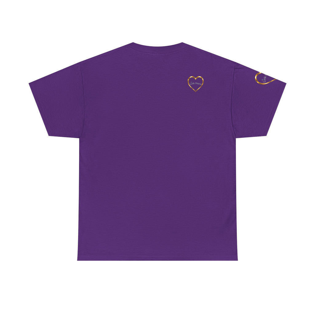 Link Hearts Unity Tee — Matching Rainbow Heart Couple Shirt (Love Wins)