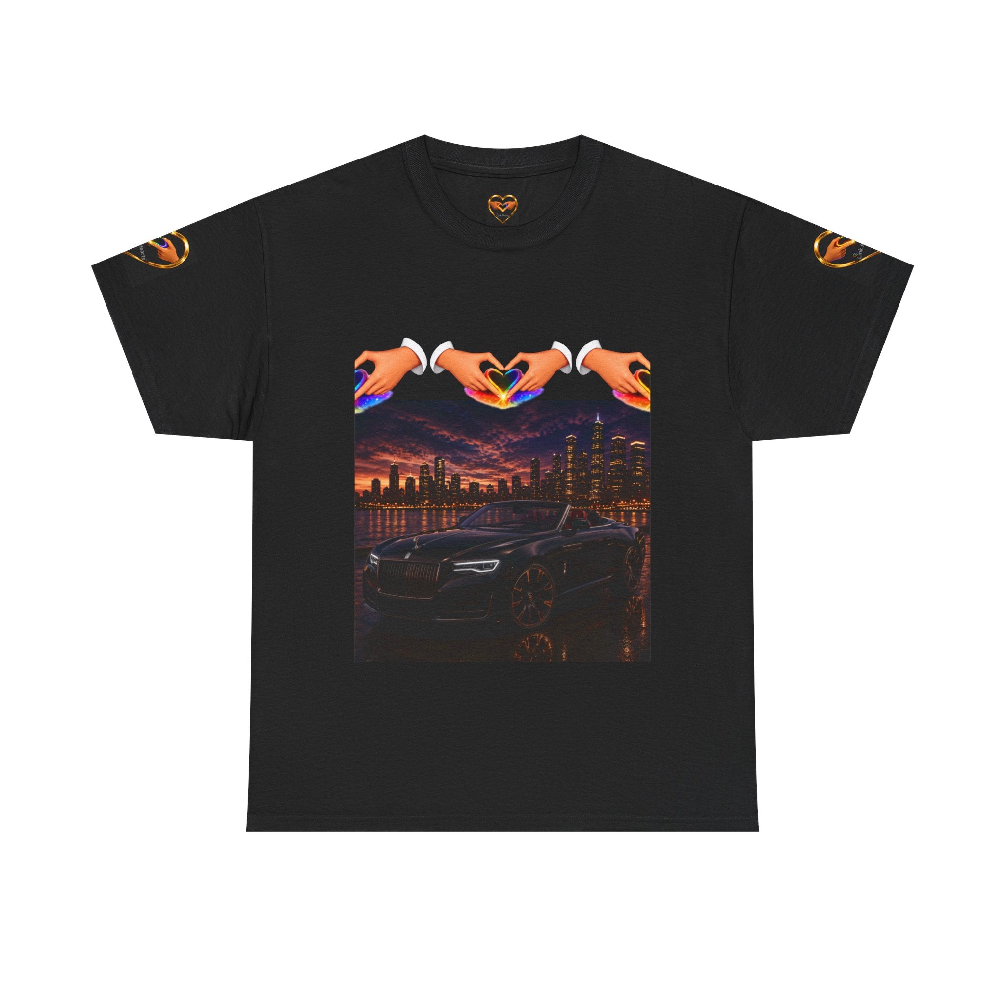 Link Hearts TM Luxury Nights Tee — where connection meets ambition, style, and energy.