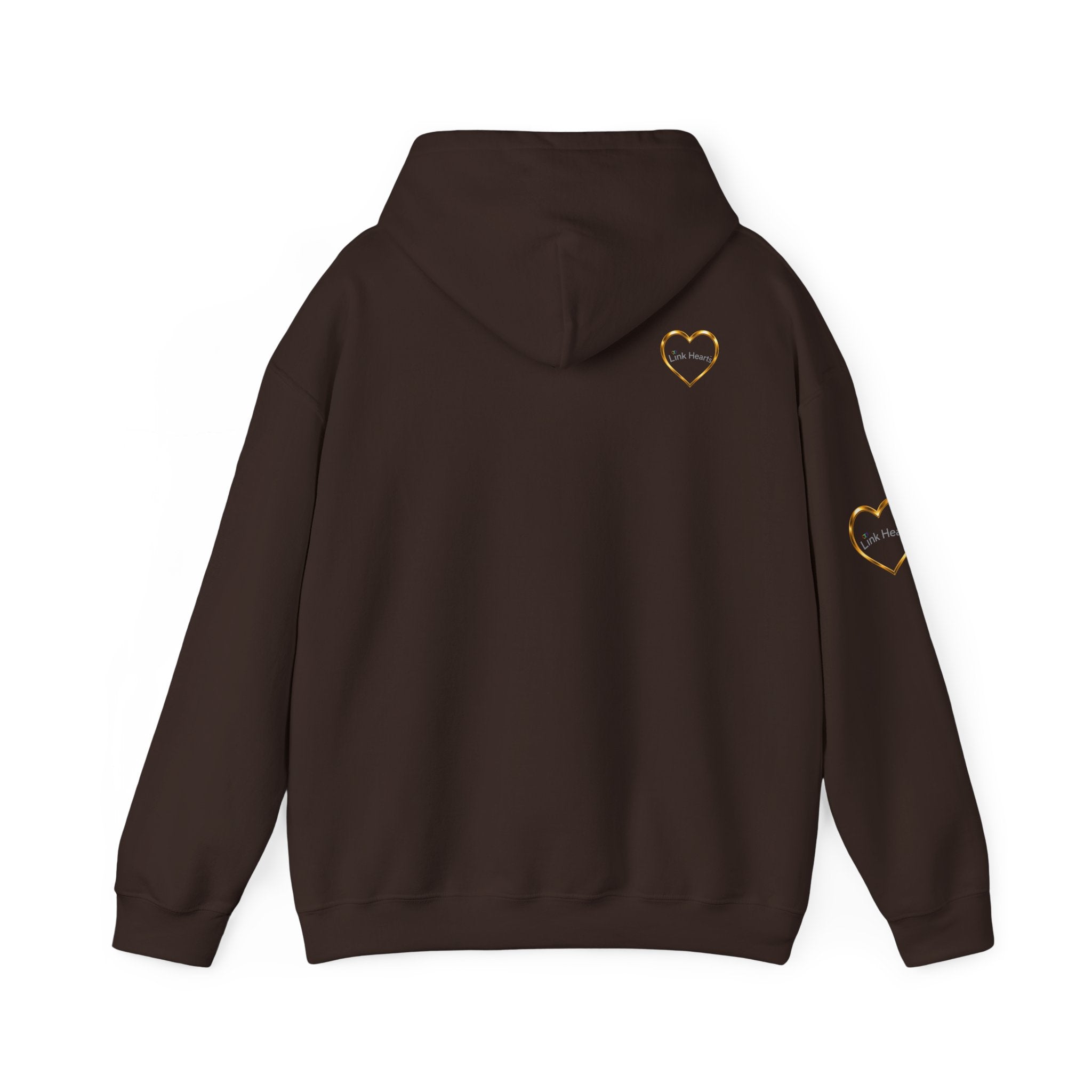Hoodie — Rainbow Heart Hands Graphic Pullover