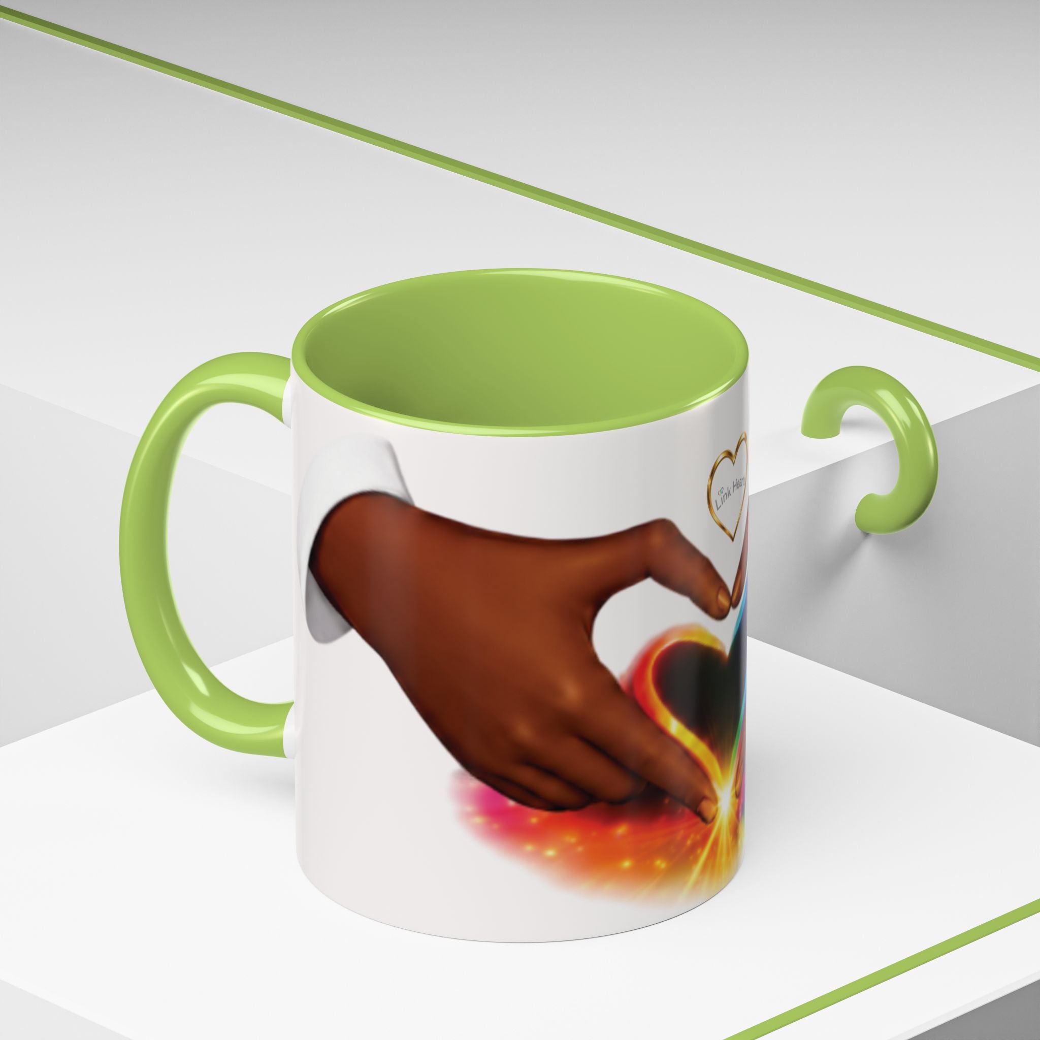 Link Hearts™ -  Rainbow Heart Mug