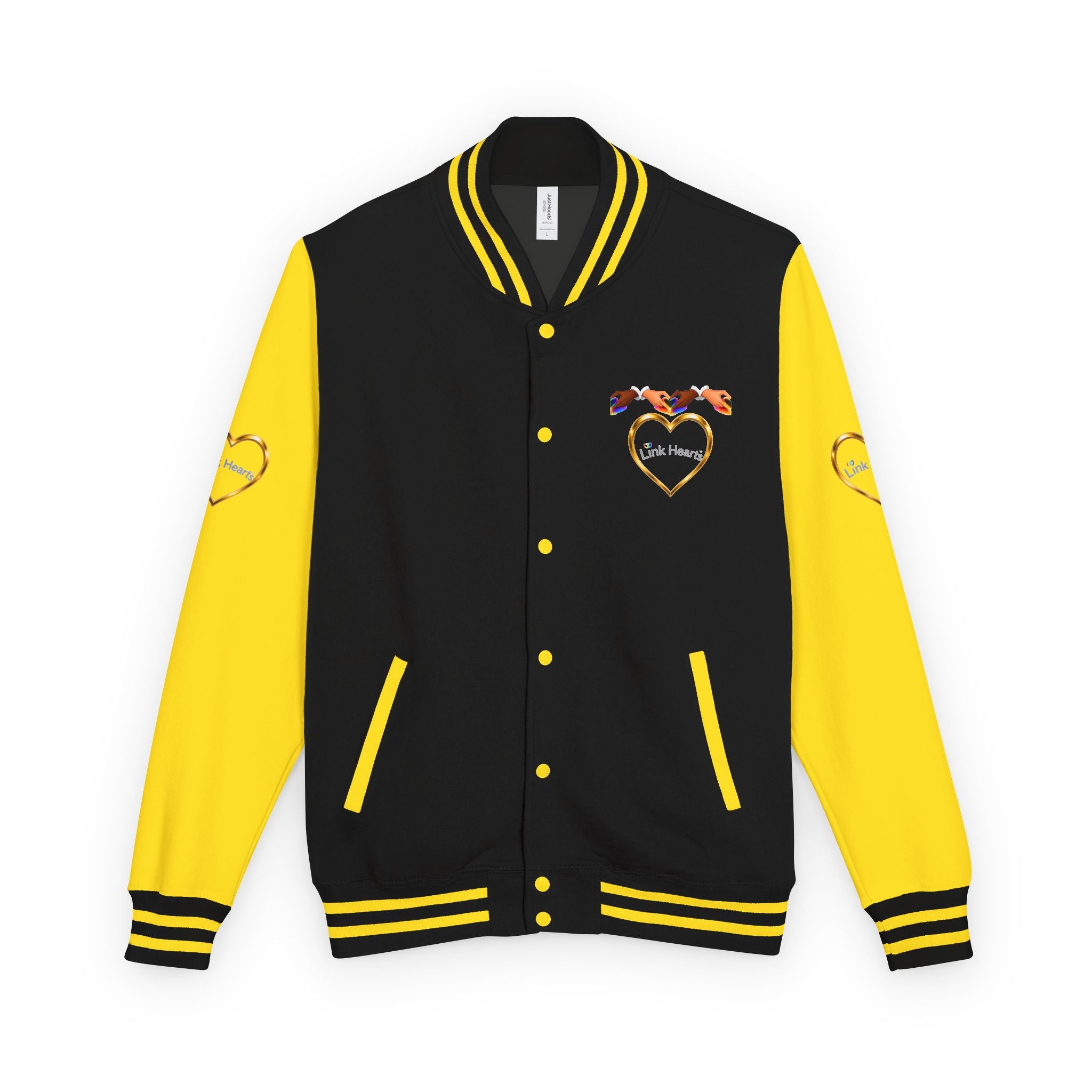 Link Hearts™ Premium Varsity Jacket – Wear the Movement.