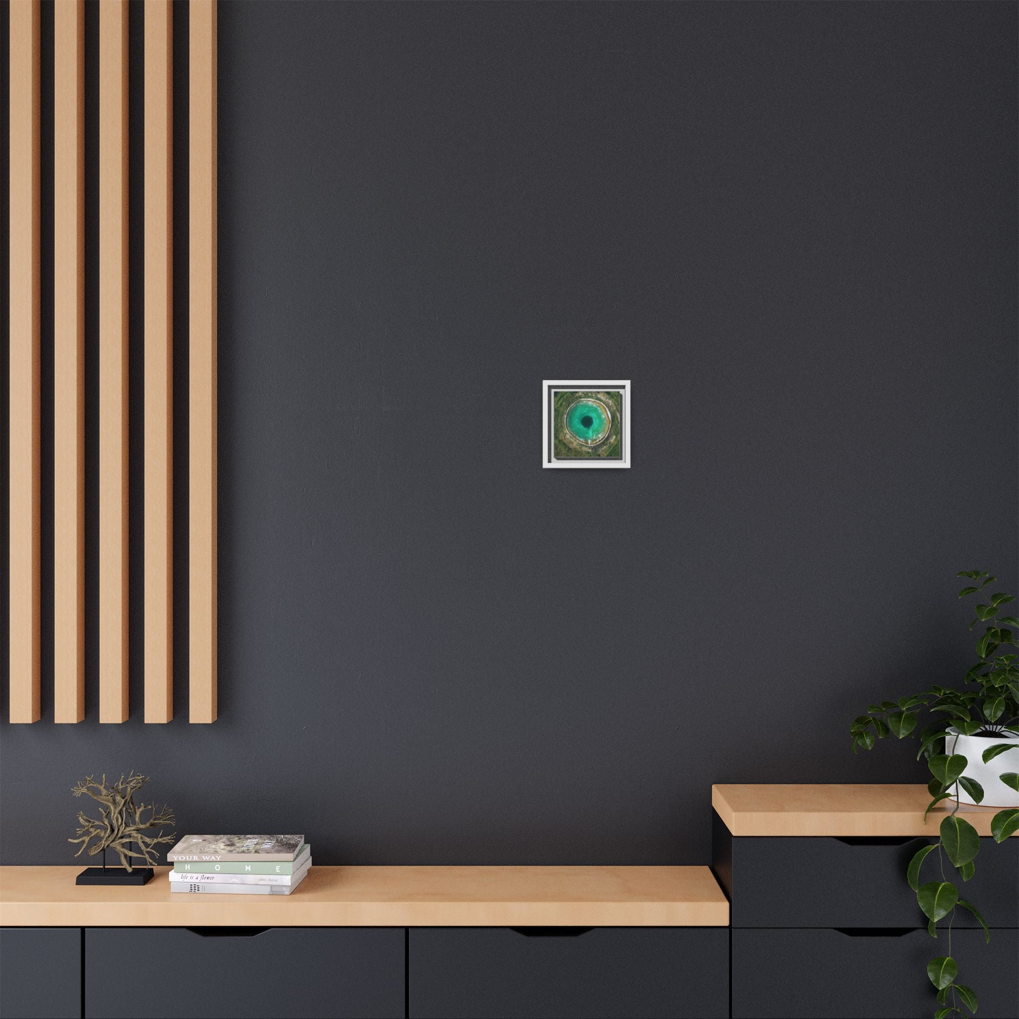 LinkHearts™ 'Sink Hole' Matte Canvas Framed Wall Art