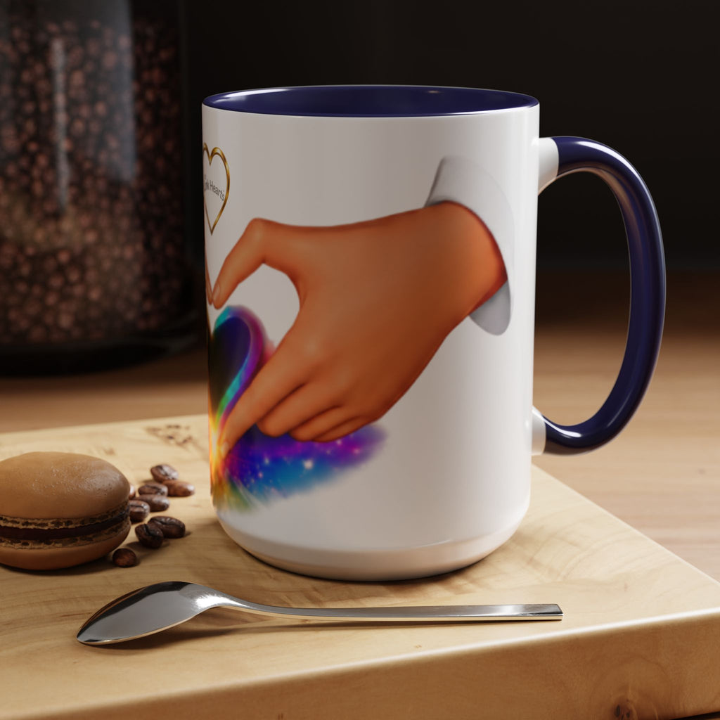 Link Hearts™ - Rainbow Heart Mug.
