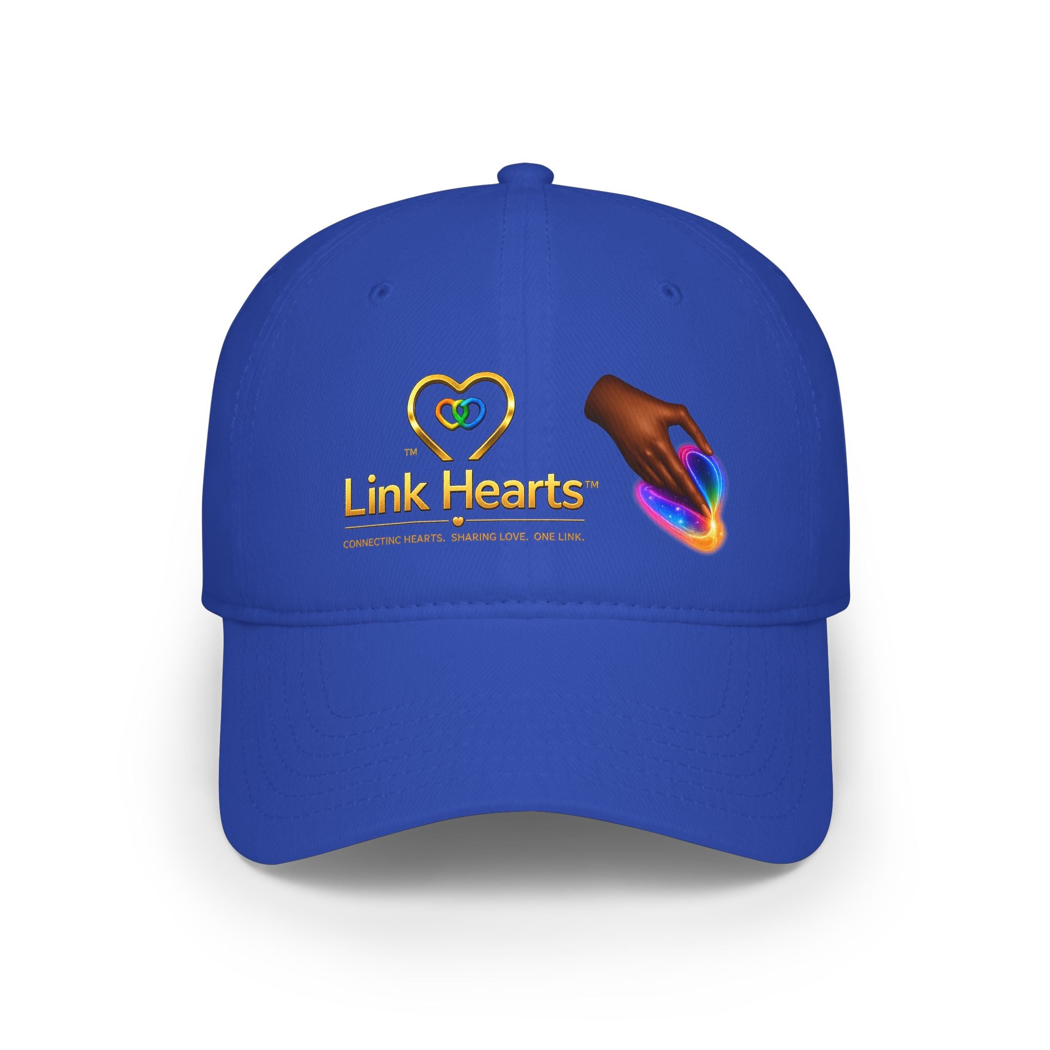 Low Profile Baseball Cap — "Link Hearts" Charity Logo Hat