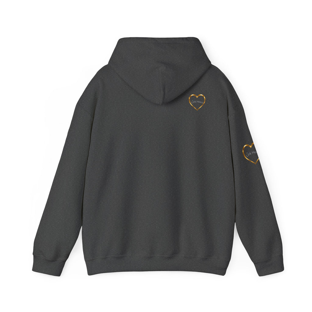 Hoodie — Rainbow Heart Hands Graphic Pullover