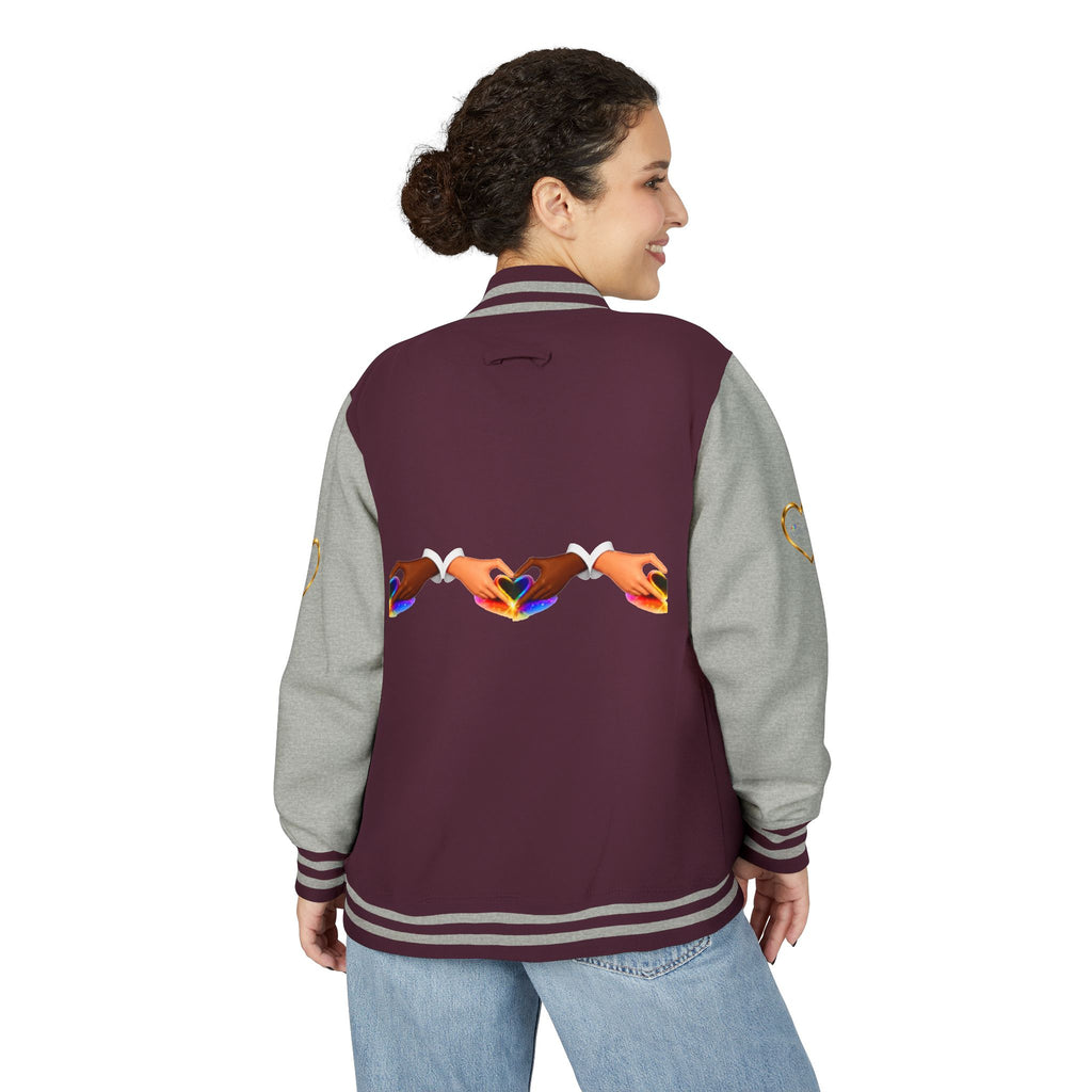 Link Hearts™ Premium Varsity Jacket – Wear the Movement.