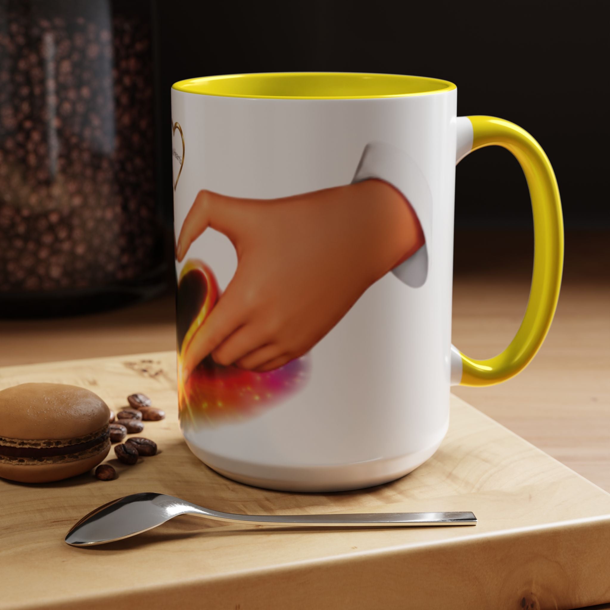 Link Hearts™ - Rainbow Unity Heart Mug.