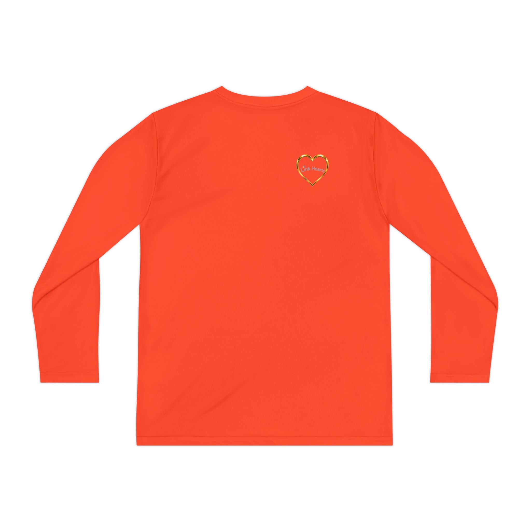 Link Hearts™ Youth Long Sleeve Tee – Rainbow Hand Heart Design (Love Unity)