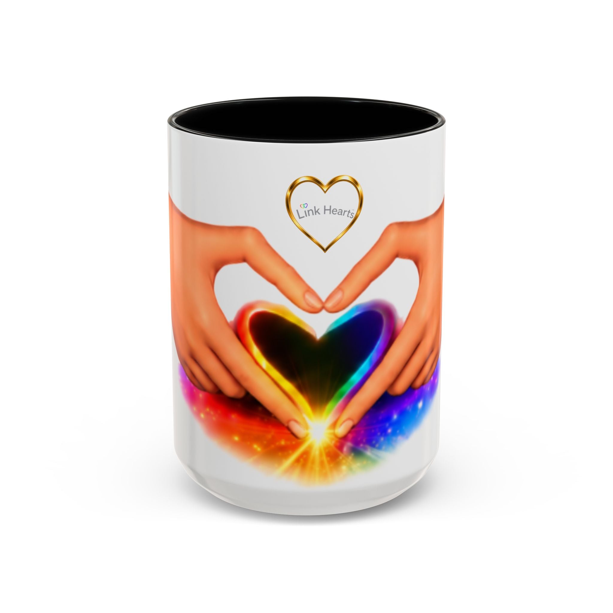 Link Hearts™ - Rainbow Heart Mug.
