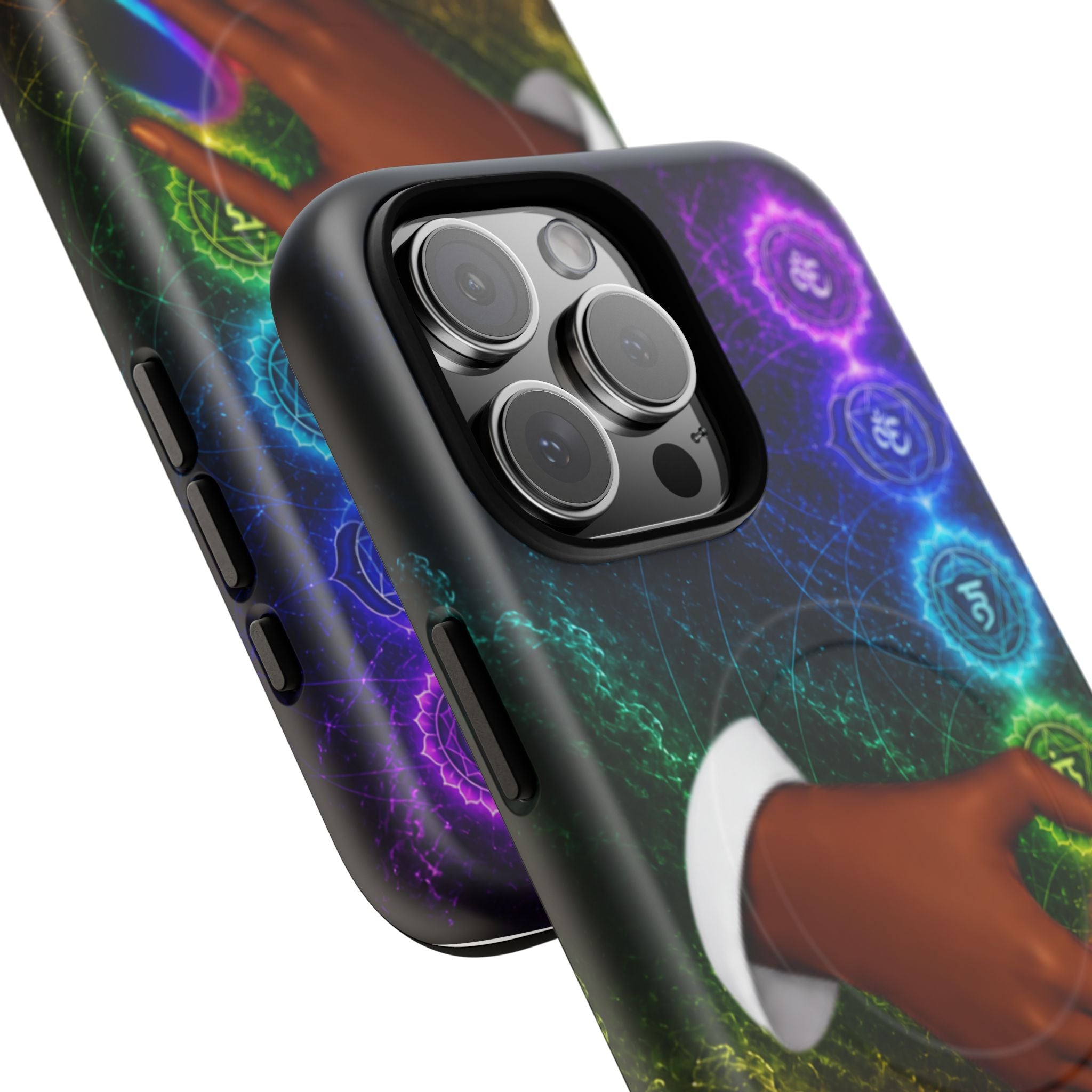 Link Hearts™ Cosmic Energy Phone Case - Chakra Healing Magnetic Phone Case