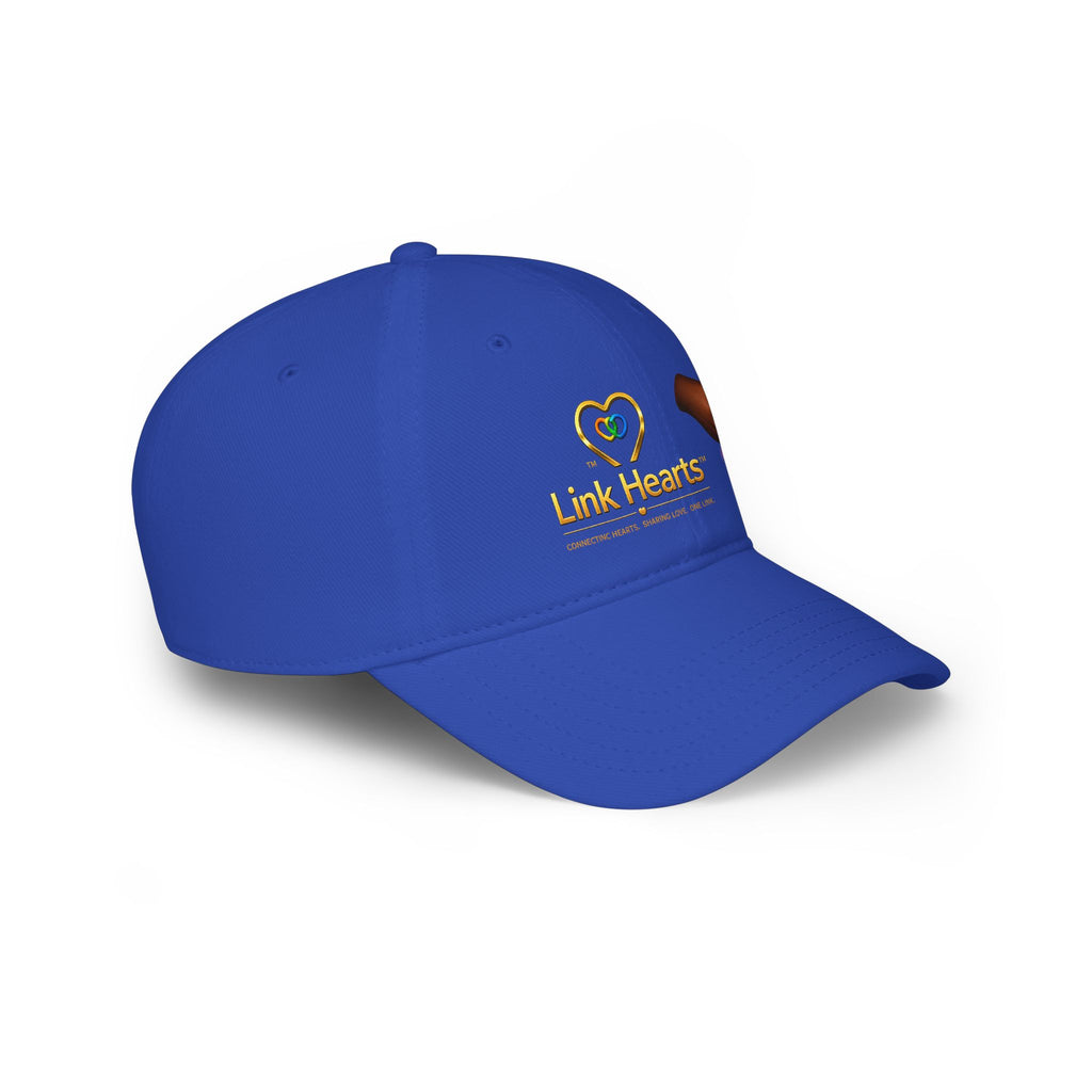 Low Profile Baseball Cap — "Link Hearts" Charity Logo Hat
