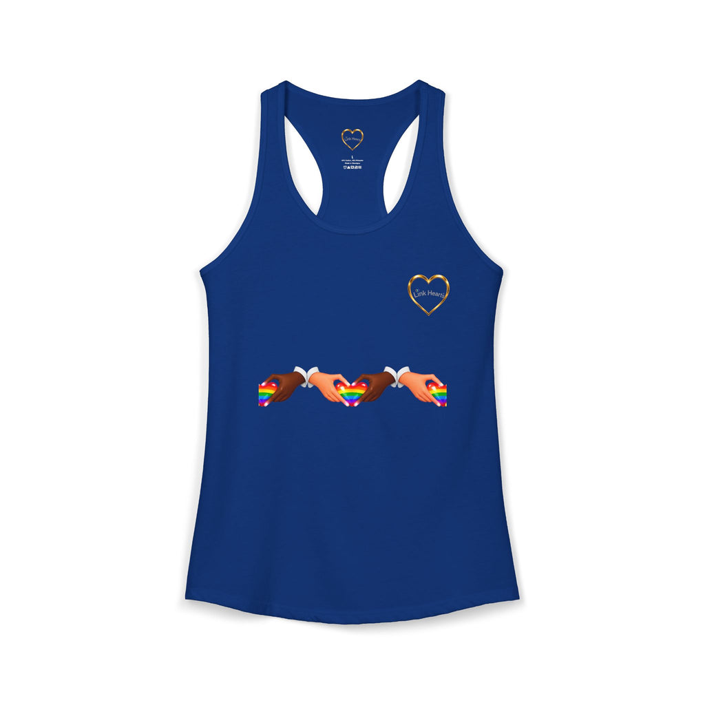 Link Hearts™ Women’s Ideal Racerback Tank – Wear Unity With Every Move.