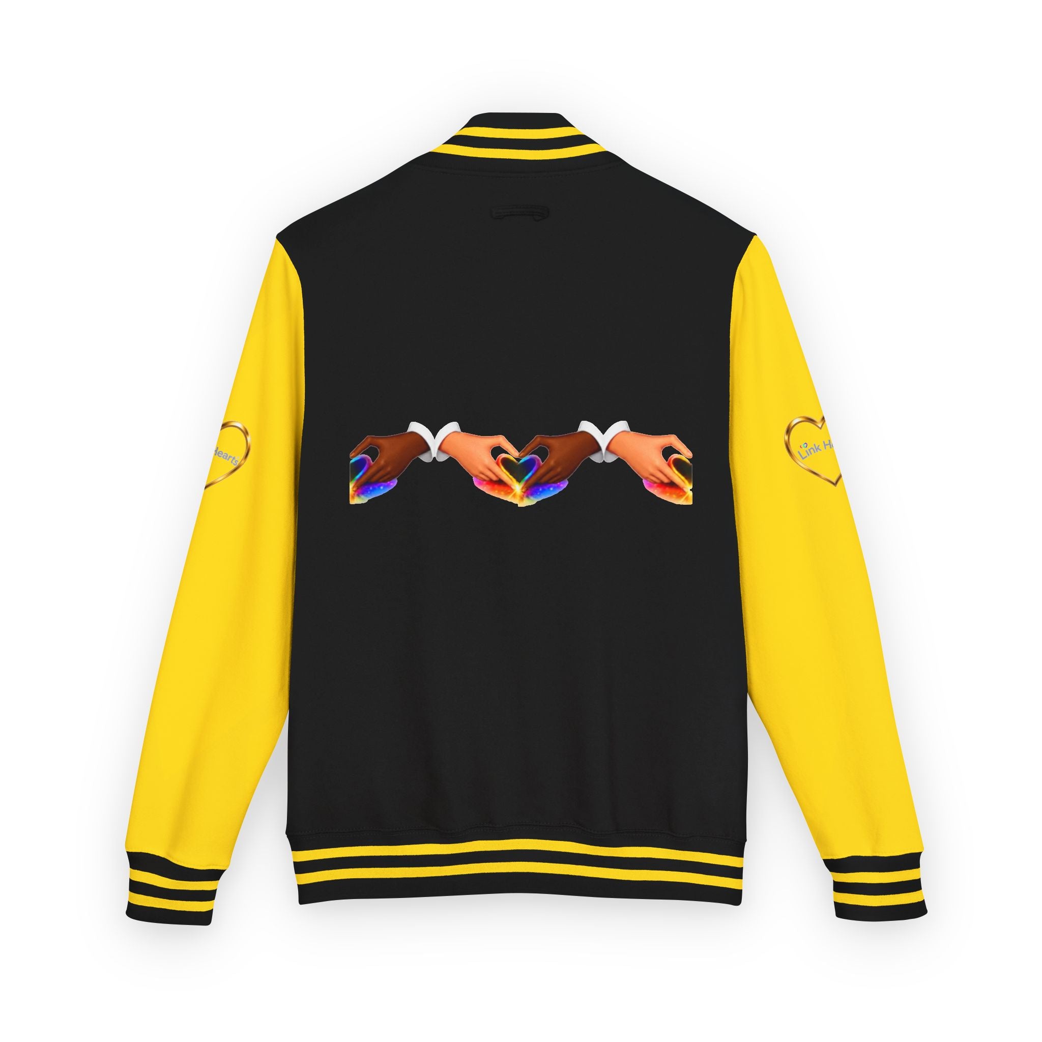 Link Hearts™ Premium Varsity Jacket – Wear the Movement.
