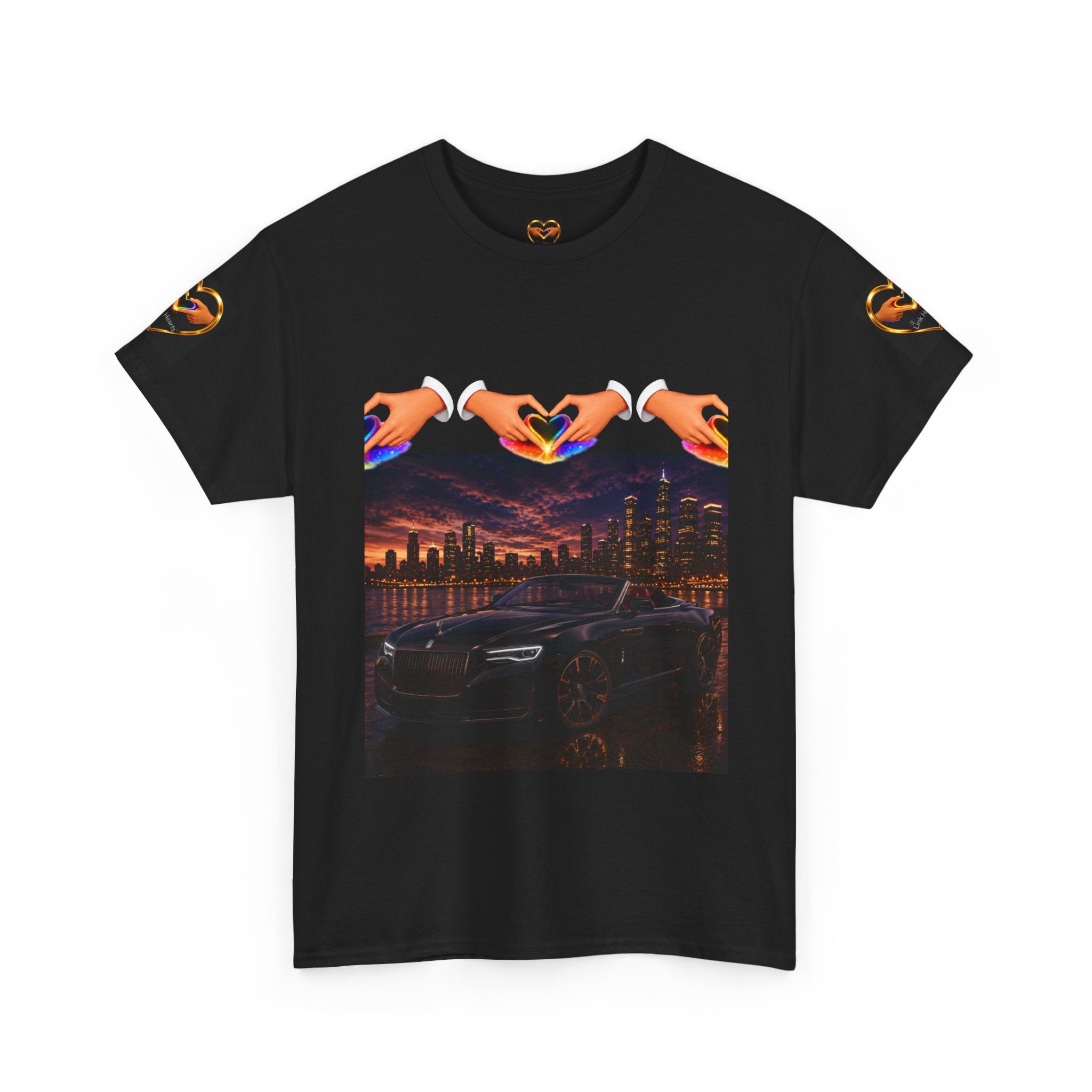 Link Hearts TM Luxury Nights Tee — where connection meets ambition, style, and energy.
