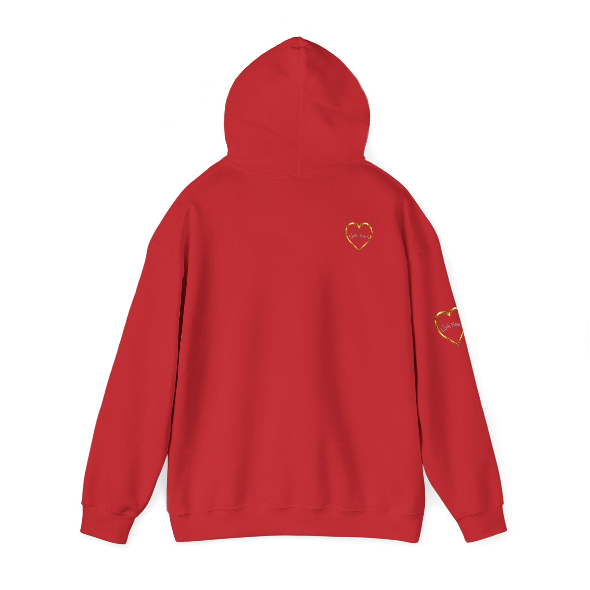Hoodie — Rainbow Heart Hands Graphic Pullover