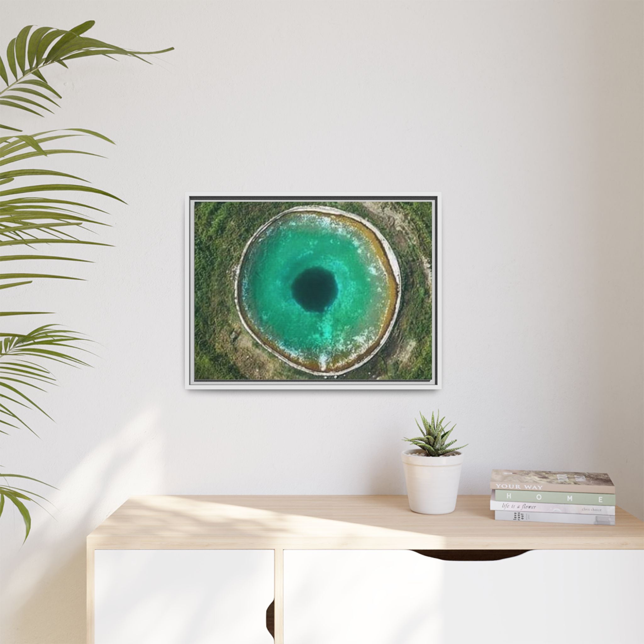 LinkHearts™ 'Sink Hole' Matte Canvas Framed Wall Art