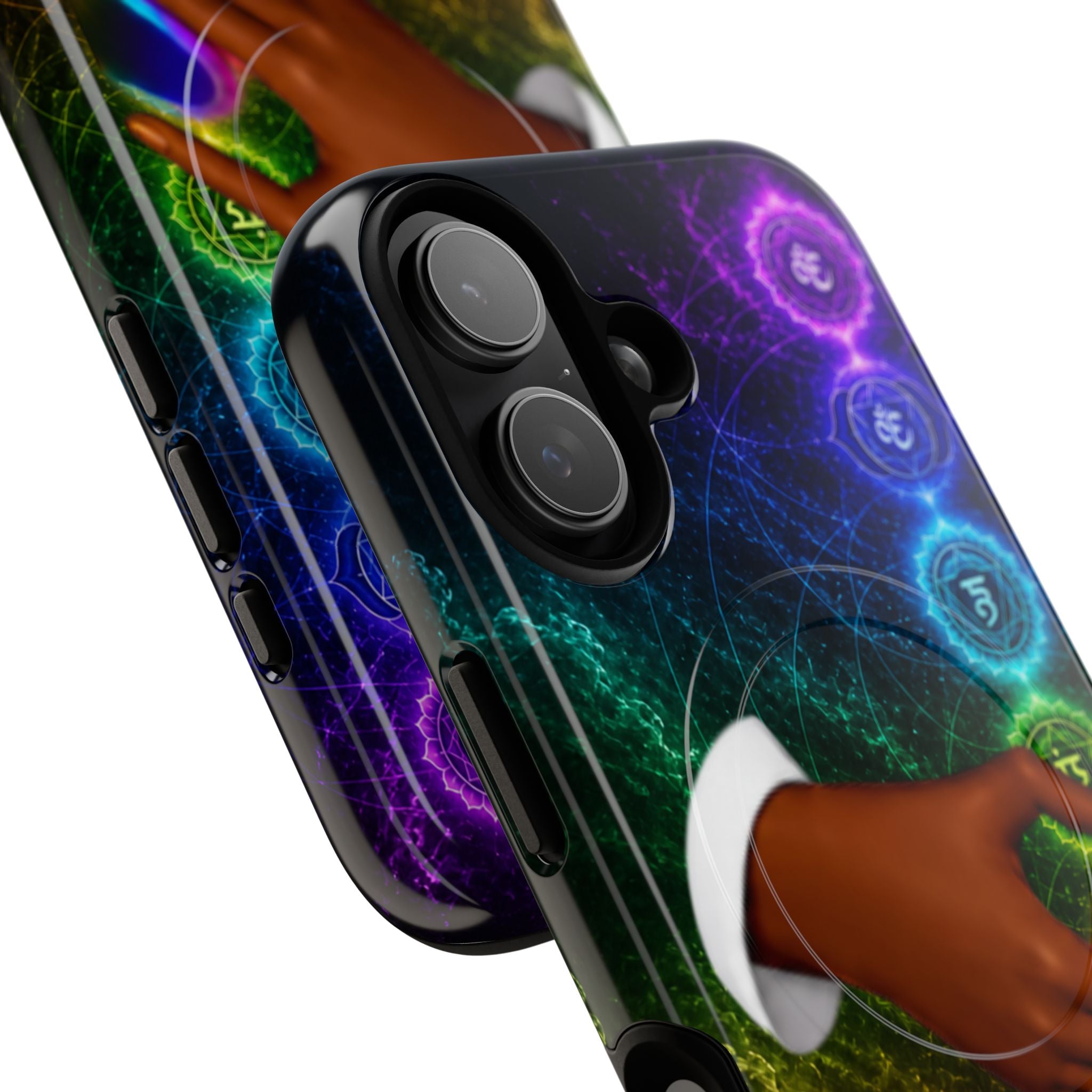 Link Hearts™ Cosmic Energy Phone Case - Chakra Healing Magnetic Phone Case