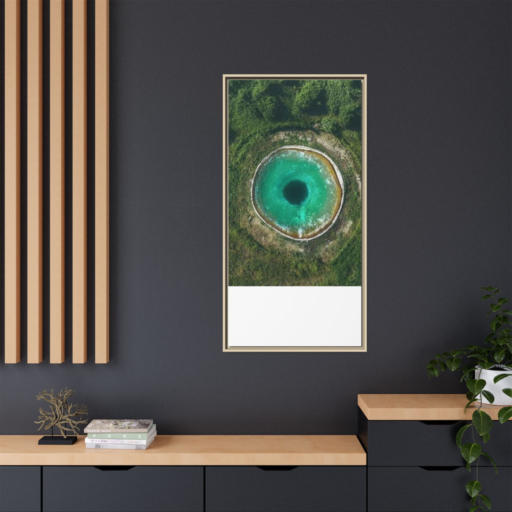 LinkHearts™ 'Sink Hole' Matte Canvas Framed Wall Art