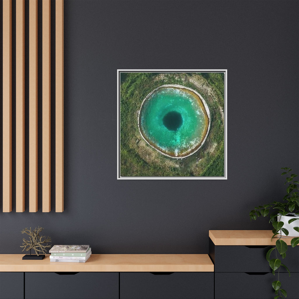 LinkHearts™ 'Sink Hole' Matte Canvas Framed Wall Art