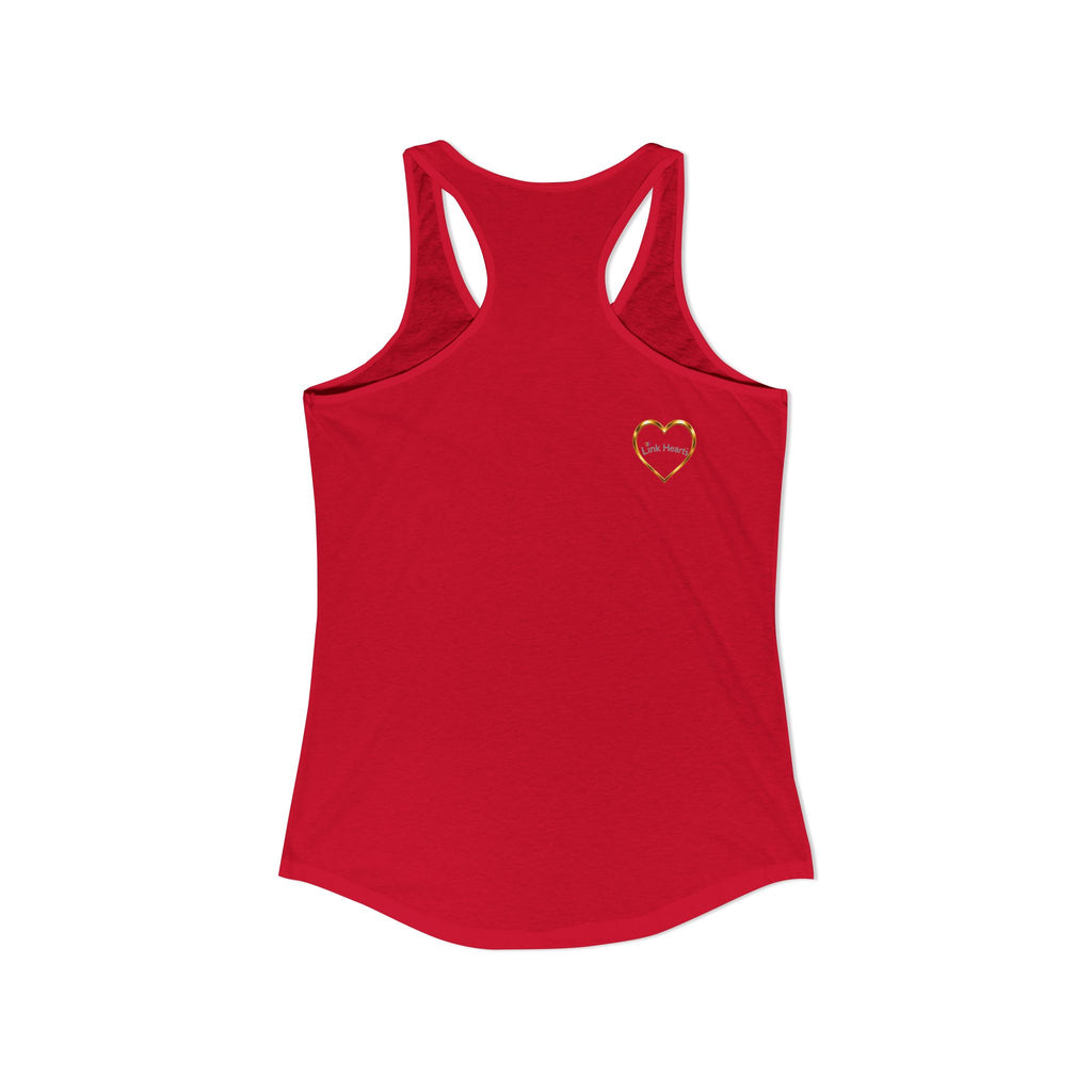Link Hearts™ Women’s Ideal Racerback Tank – Wear Unity With Every Move.