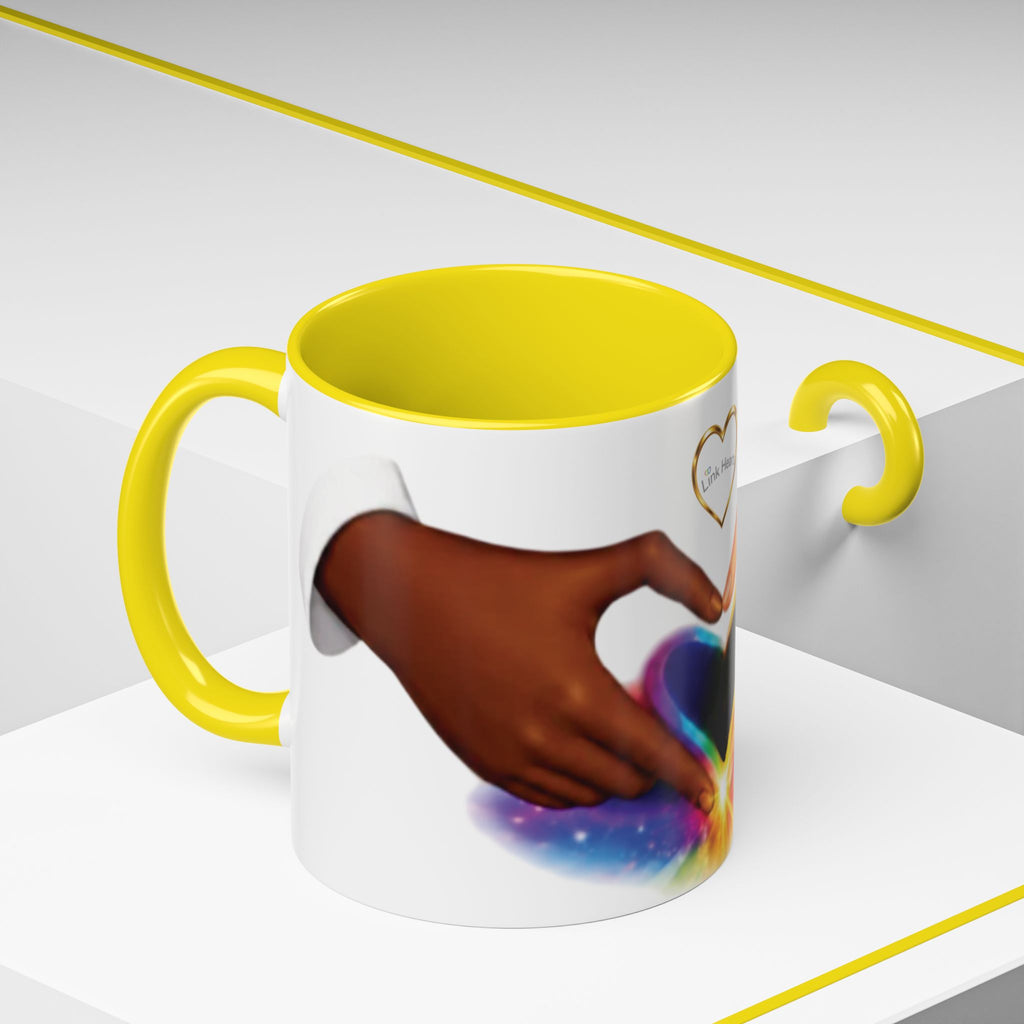Link Hearts™ - Rainbow Unity Heart Mug.