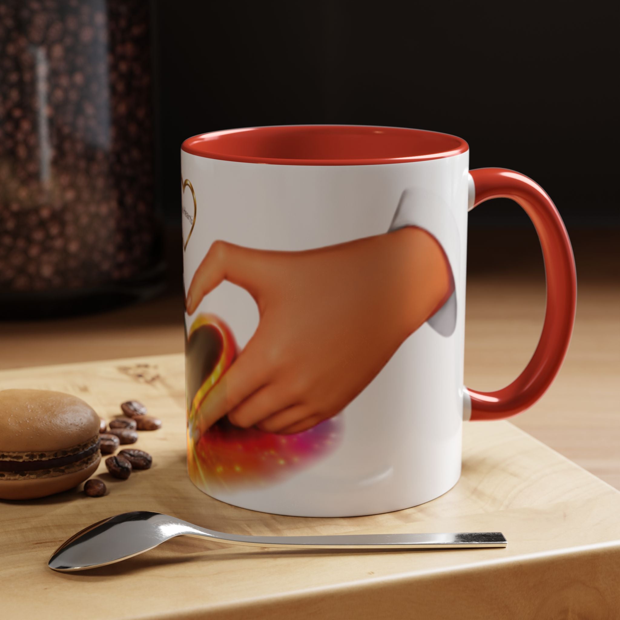 Link Hearts™ - Rainbow Unity Heart Mug.