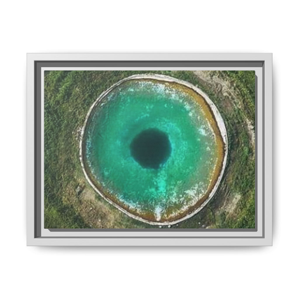 LinkHearts™ 'Sink Hole' Matte Canvas Framed Wall Art
