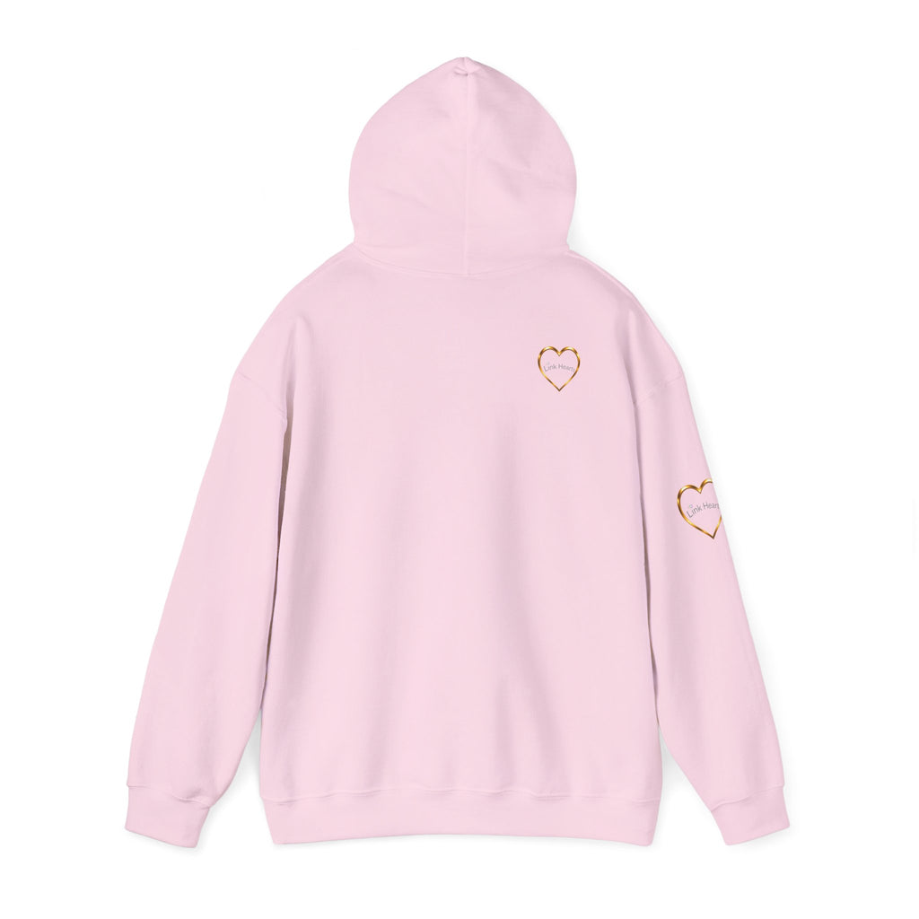 Hoodie — Rainbow Heart Hands Graphic Pullover