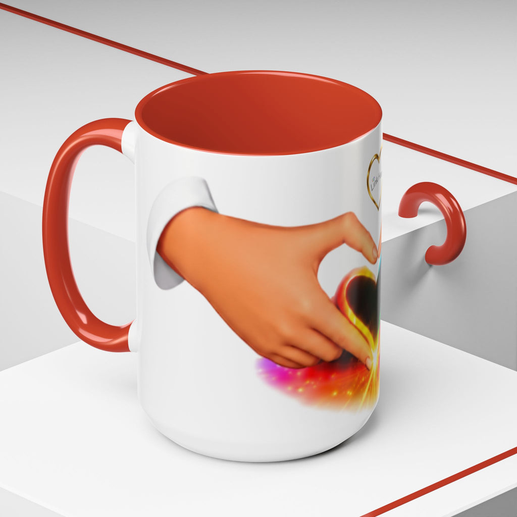 Link Hearts™ - Rainbow Heart Mug.