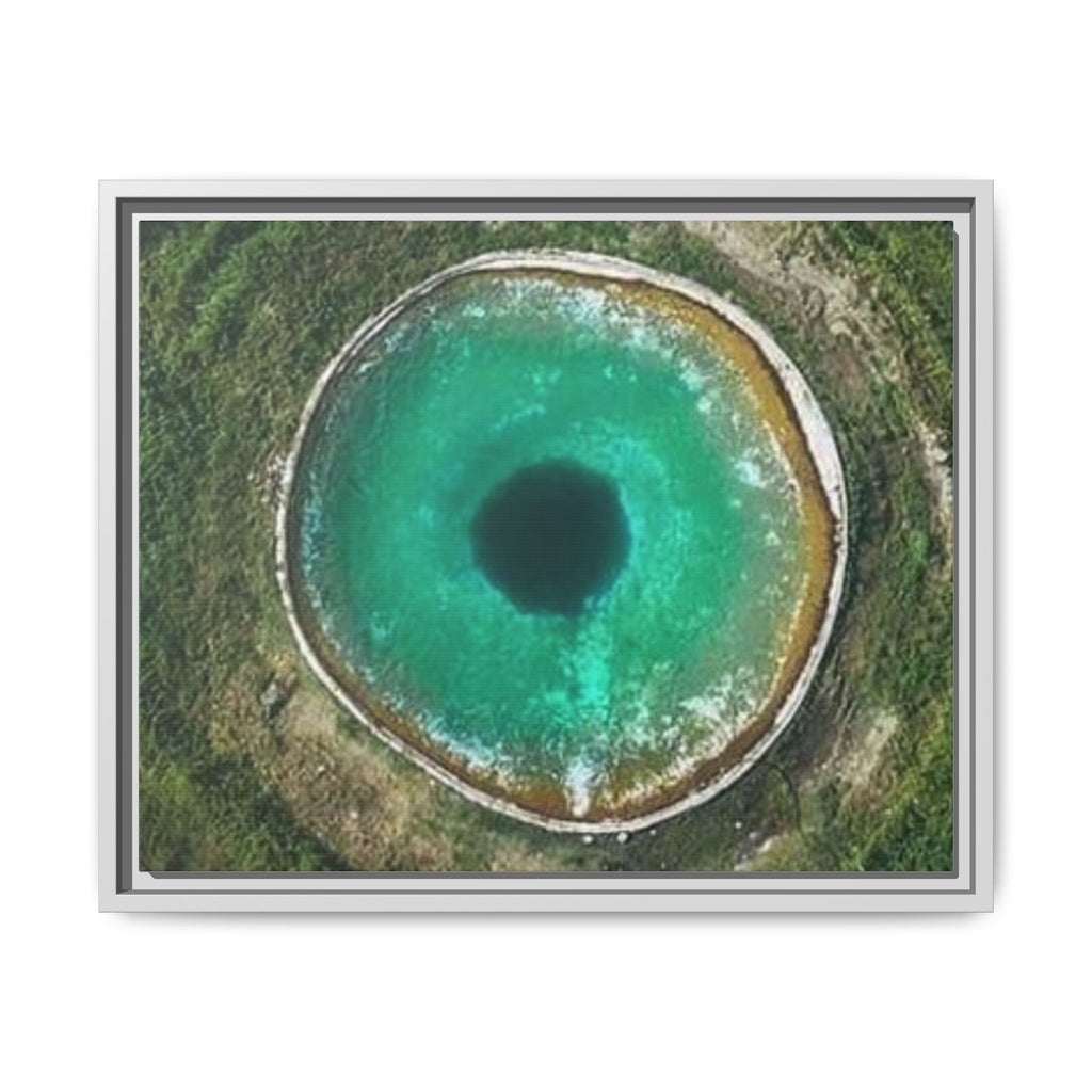 LinkHearts™ 'Sink Hole' Matte Canvas Framed Wall Art