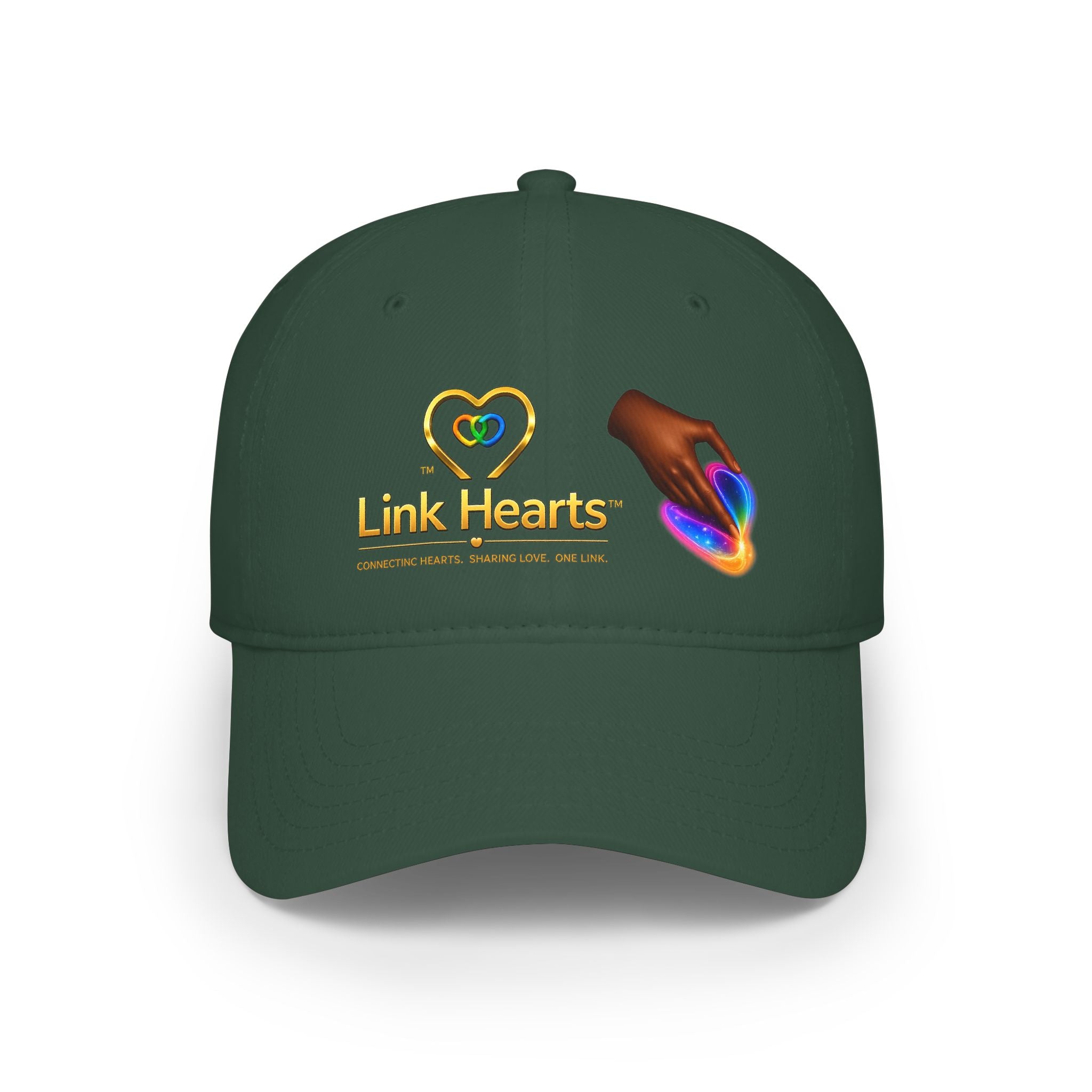 Low Profile Baseball Cap — "Link Hearts" Charity Logo Hat