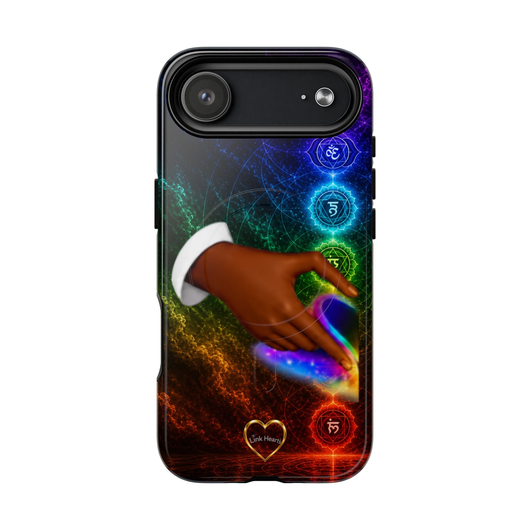 Link Hearts™ Cosmic Energy Phone Case - Chakra Healing Magnetic Phone Case
