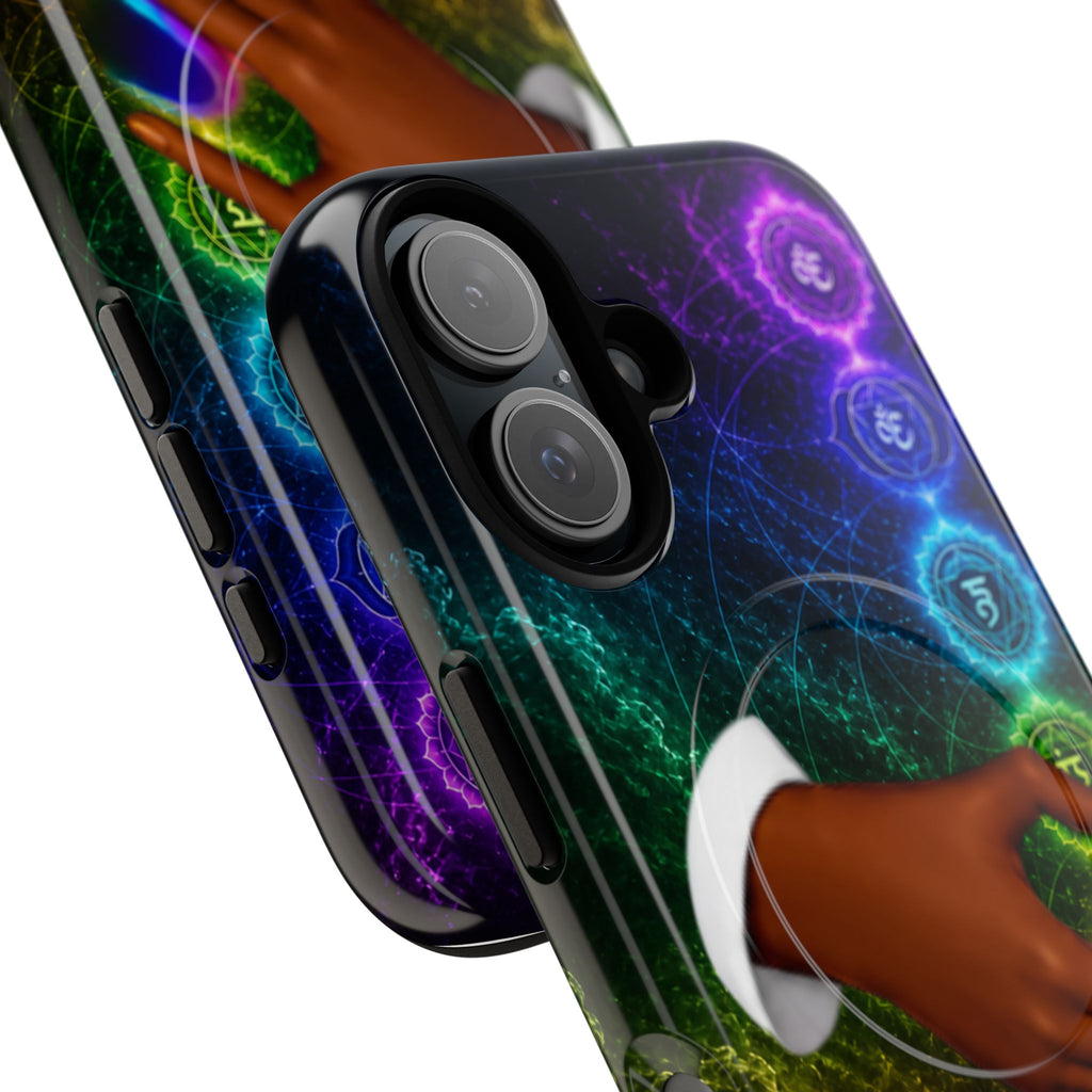 Link Hearts™ Cosmic Energy Phone Case - Chakra Healing Magnetic Phone Case