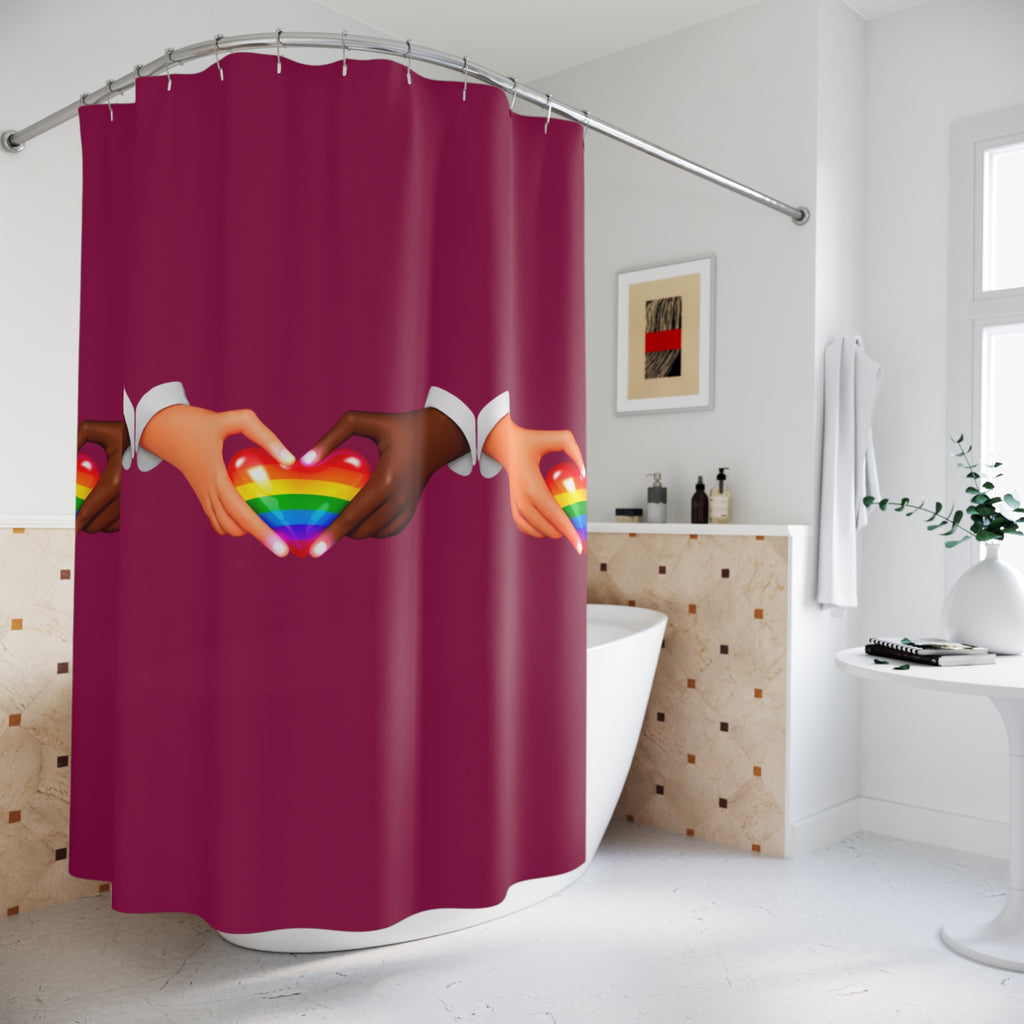 Link Hearts™ Unity Shower Curtain
