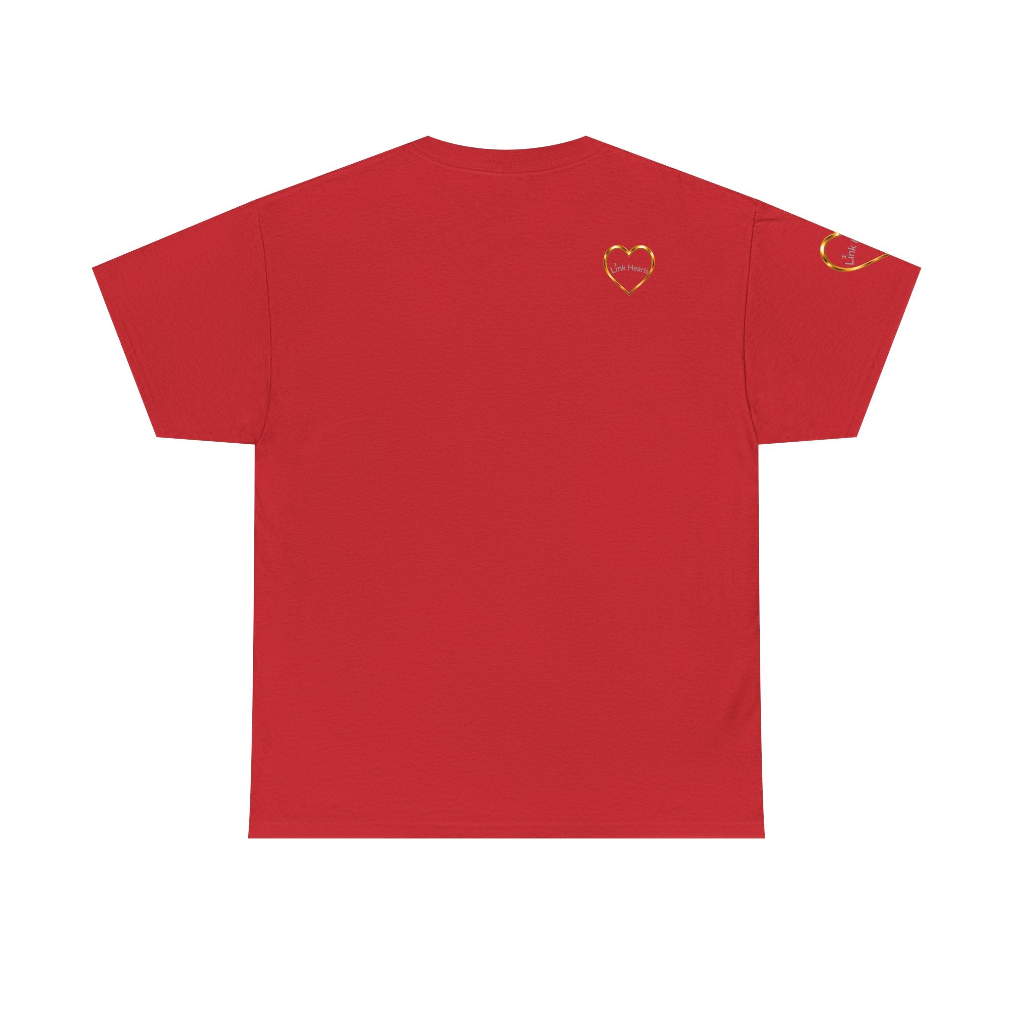Link Hearts Unity Tee — Matching Rainbow Heart Couple Shirt (Love Wins)