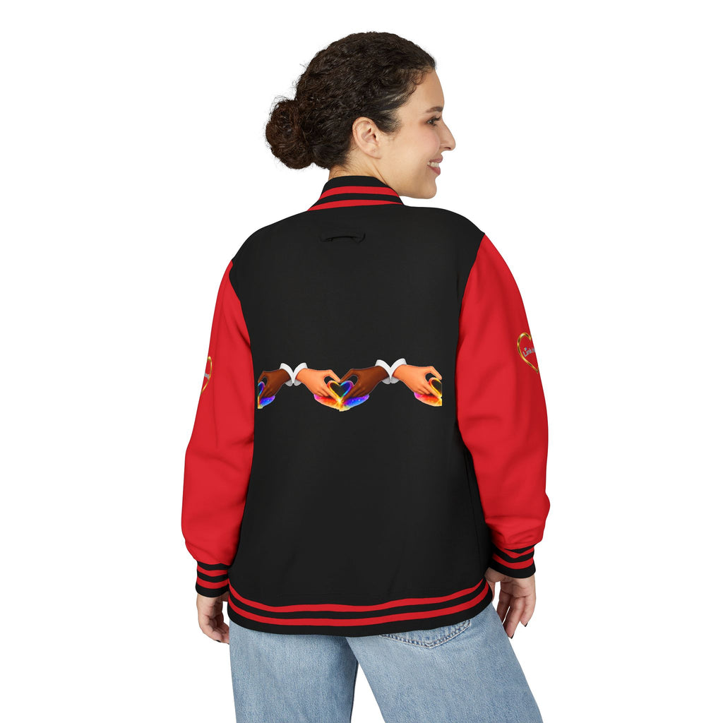 Link Hearts™ Premium Varsity Jacket – Wear the Movement.
