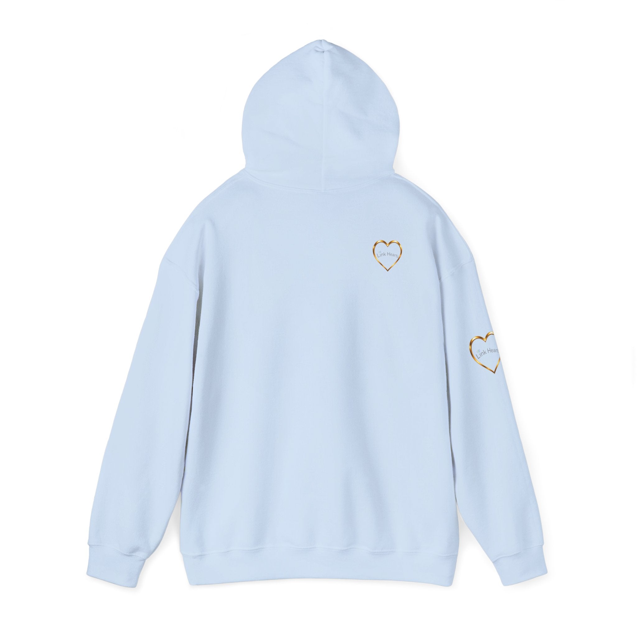 Hoodie — Rainbow Heart Hands Graphic Pullover