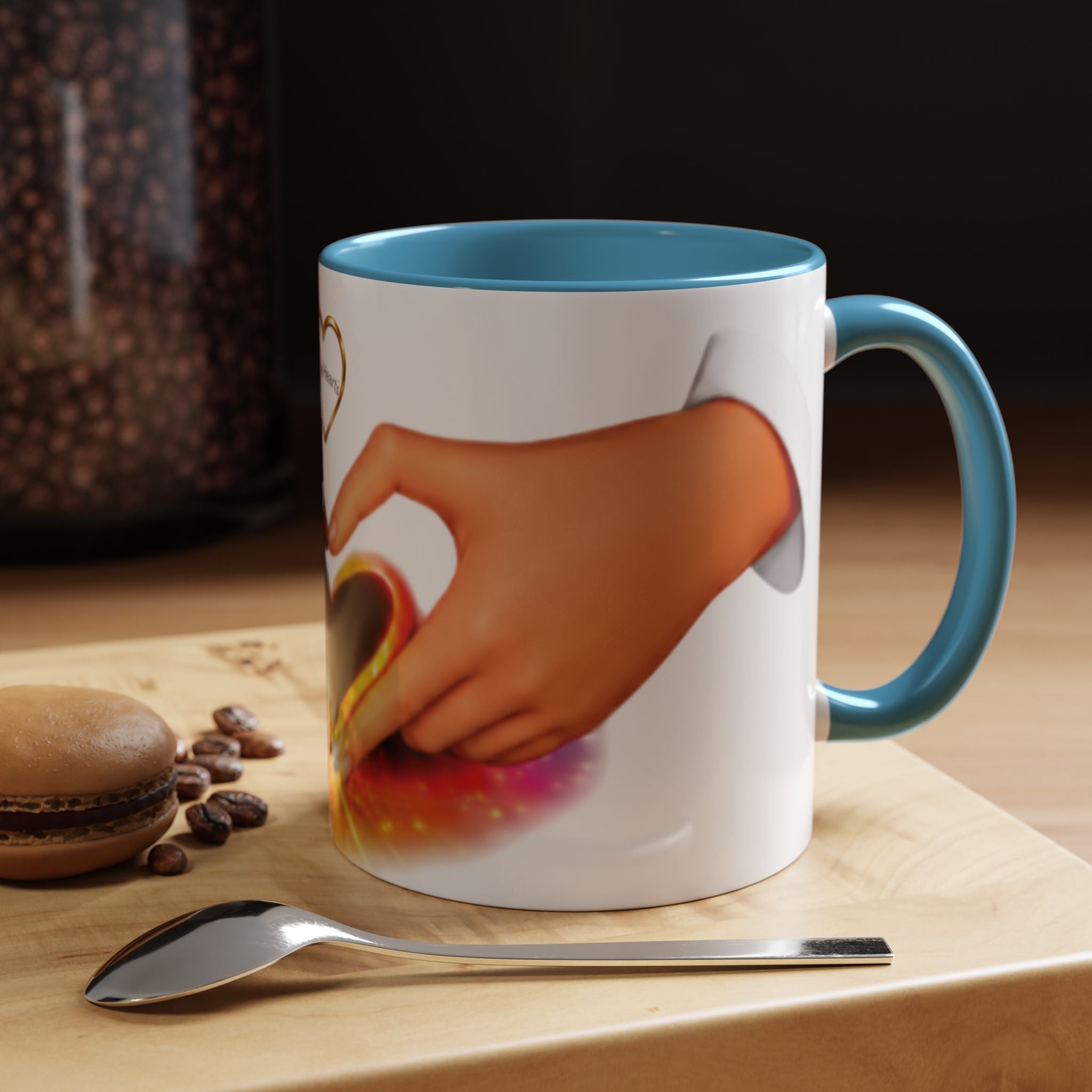 Link Hearts™ - Rainbow Unity Heart Mug.