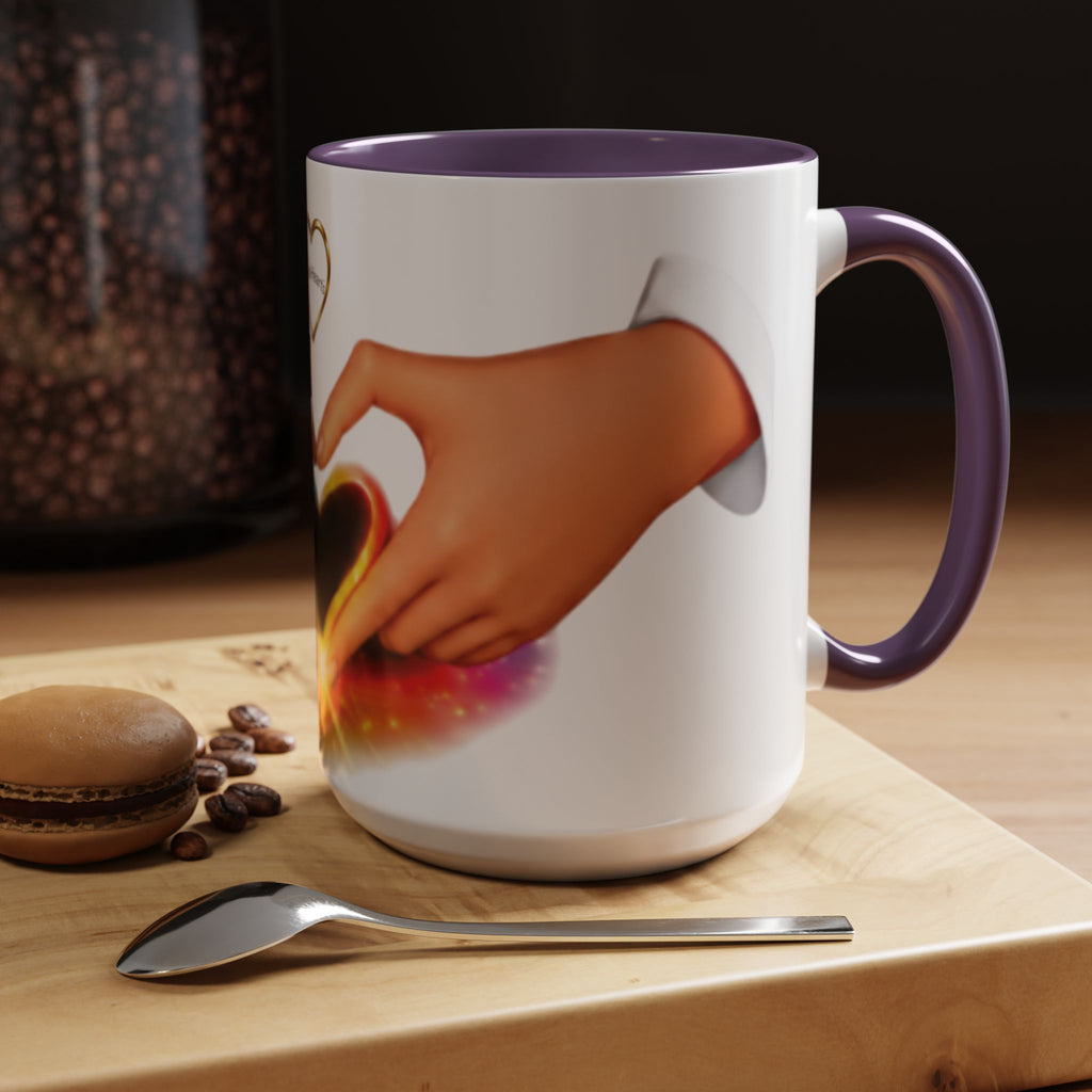 Link Hearts™ - Rainbow Unity Heart Mug.