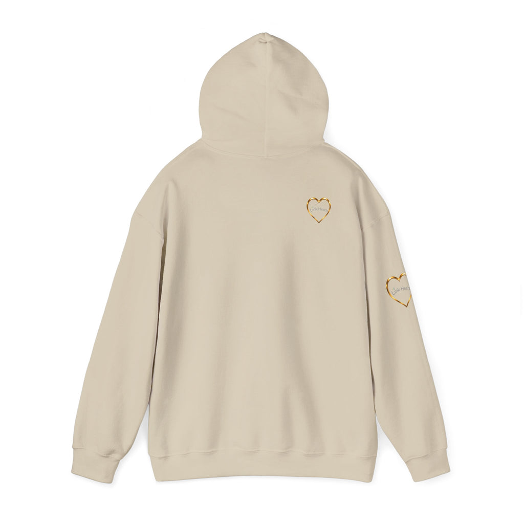 Hoodie — Rainbow Heart Hands Graphic Pullover