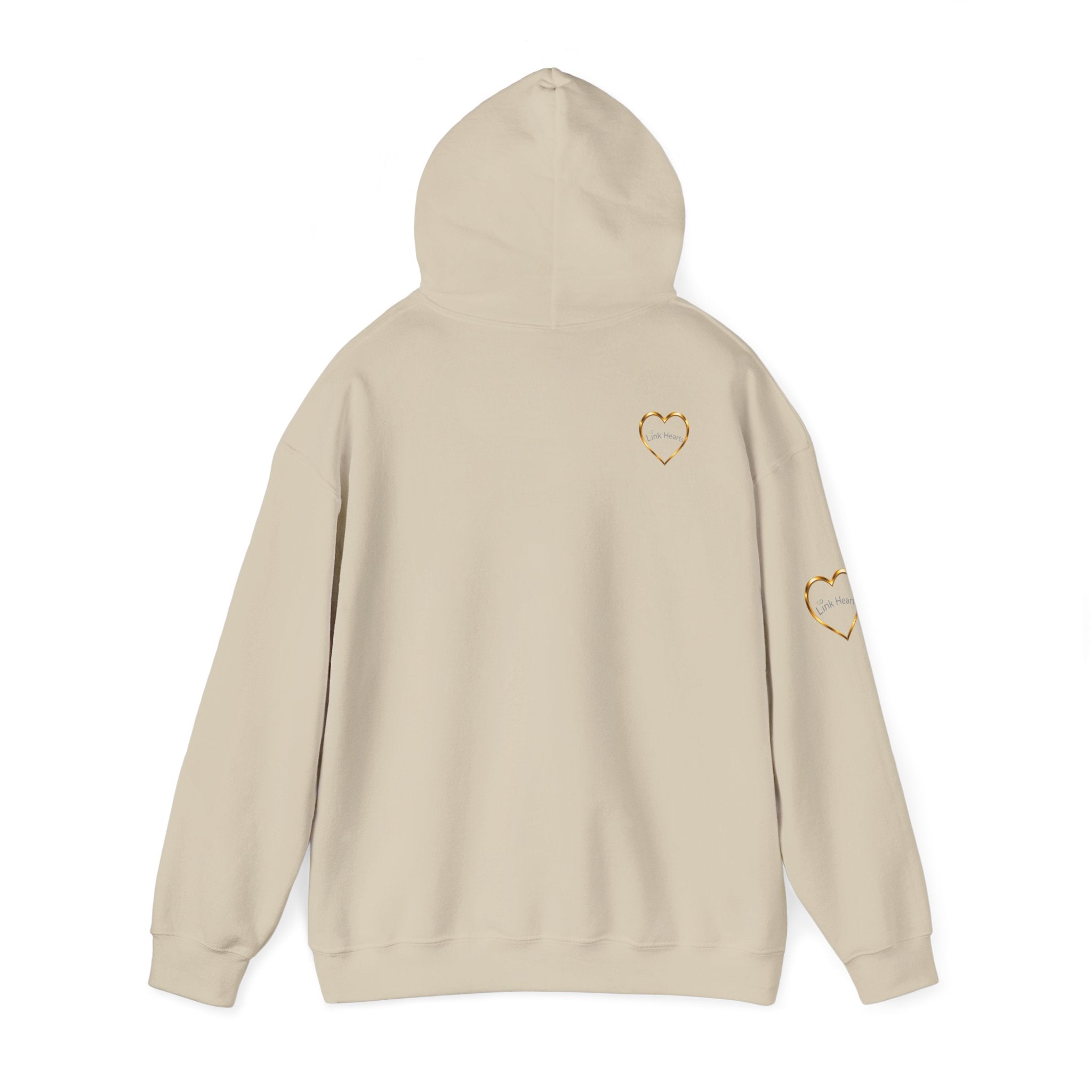 Hoodie — Rainbow Heart Hands Graphic Pullover