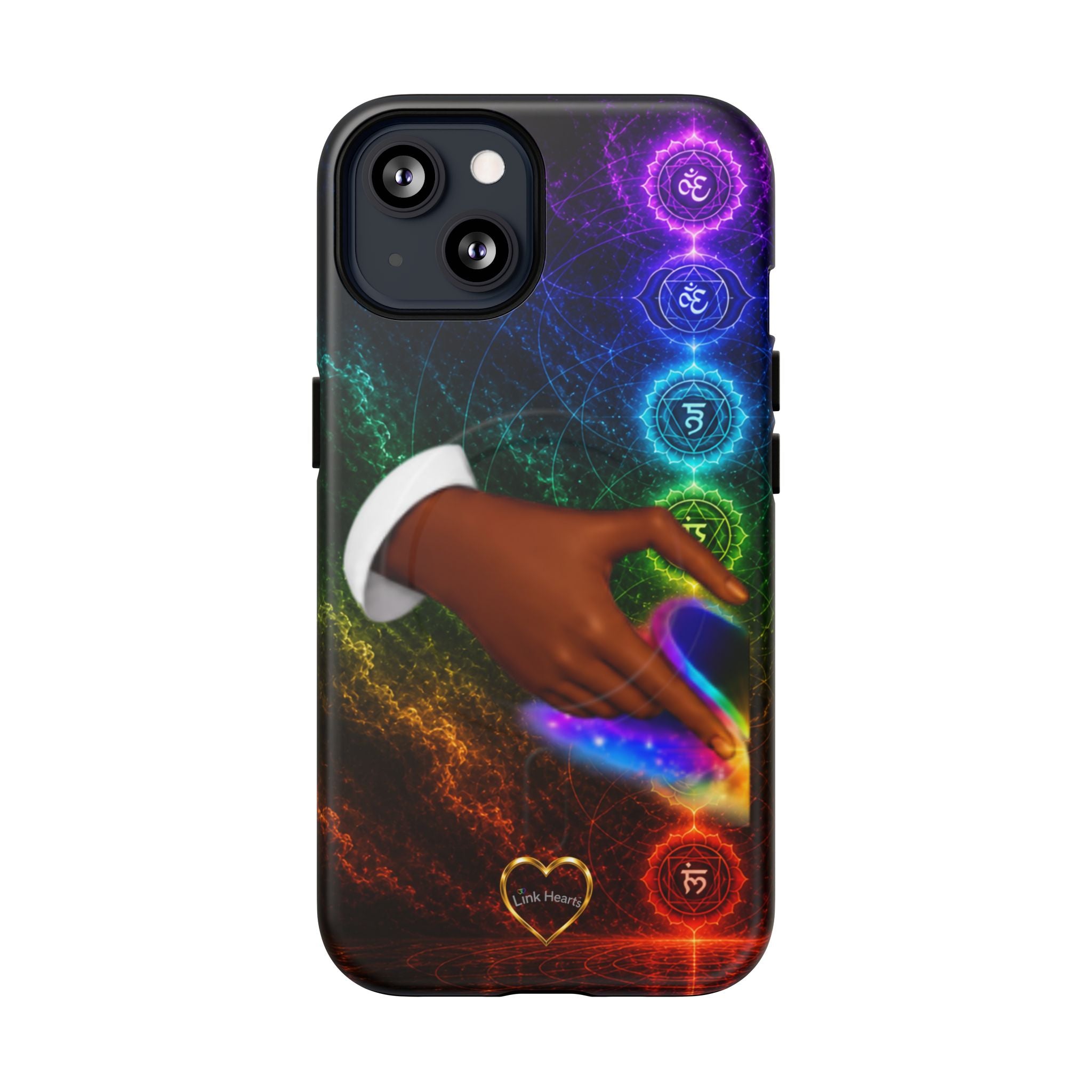Link Hearts™ Cosmic Energy Phone Case - Chakra Healing Magnetic Phone Case
