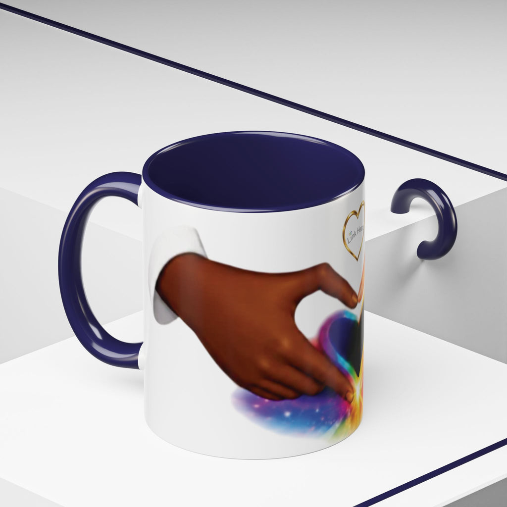 Link Hearts™ - Rainbow Unity Heart Mug.