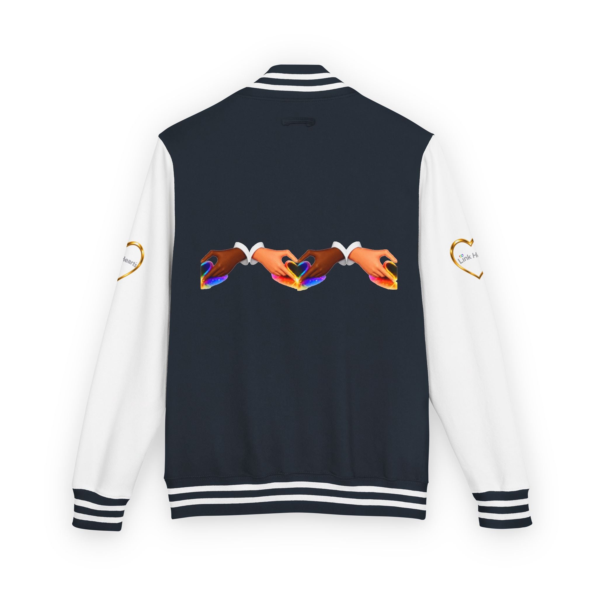 Link Hearts™ Premium Varsity Jacket – Wear the Movement.