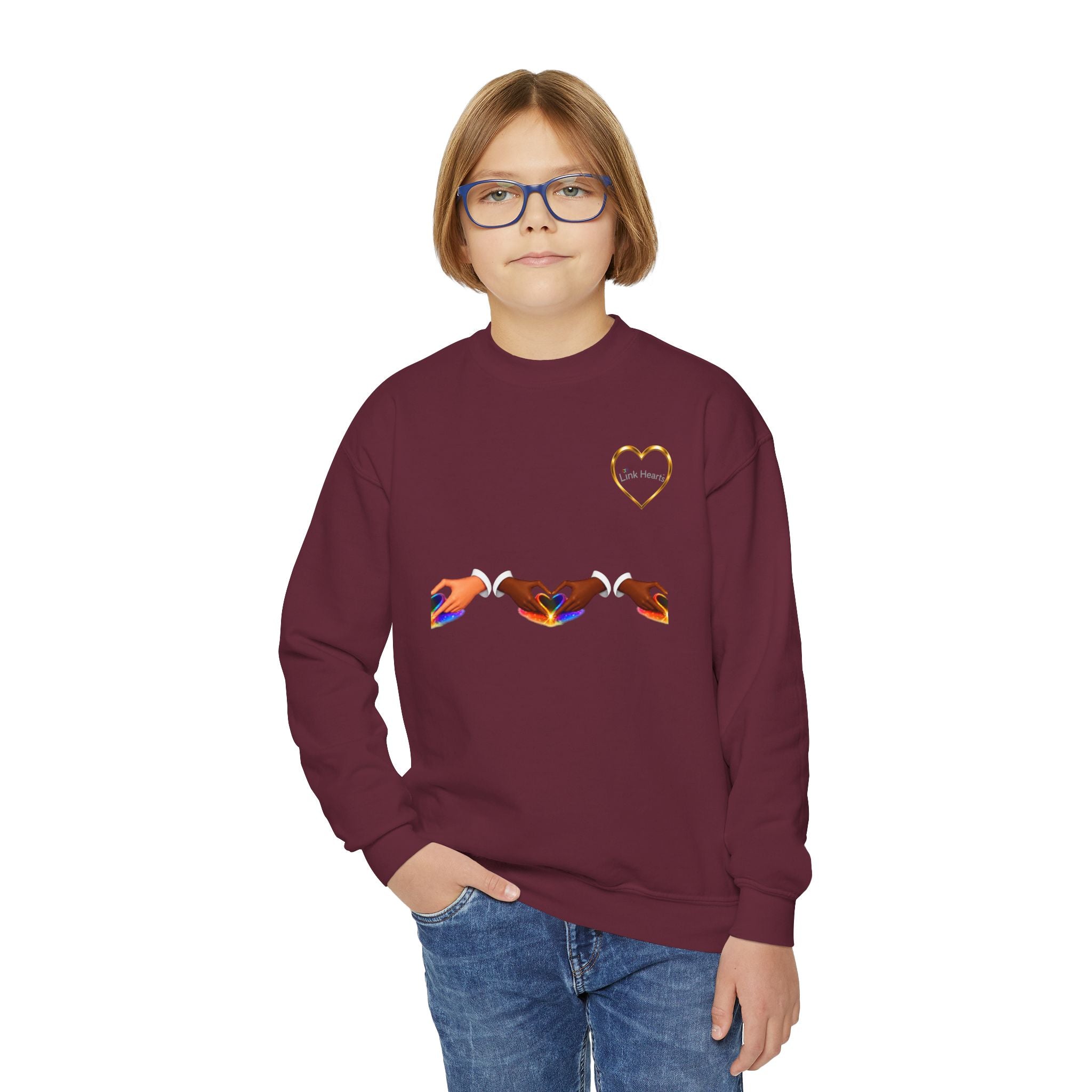 Link Hearts™ Unity Youth Crewneck Sweatshirt