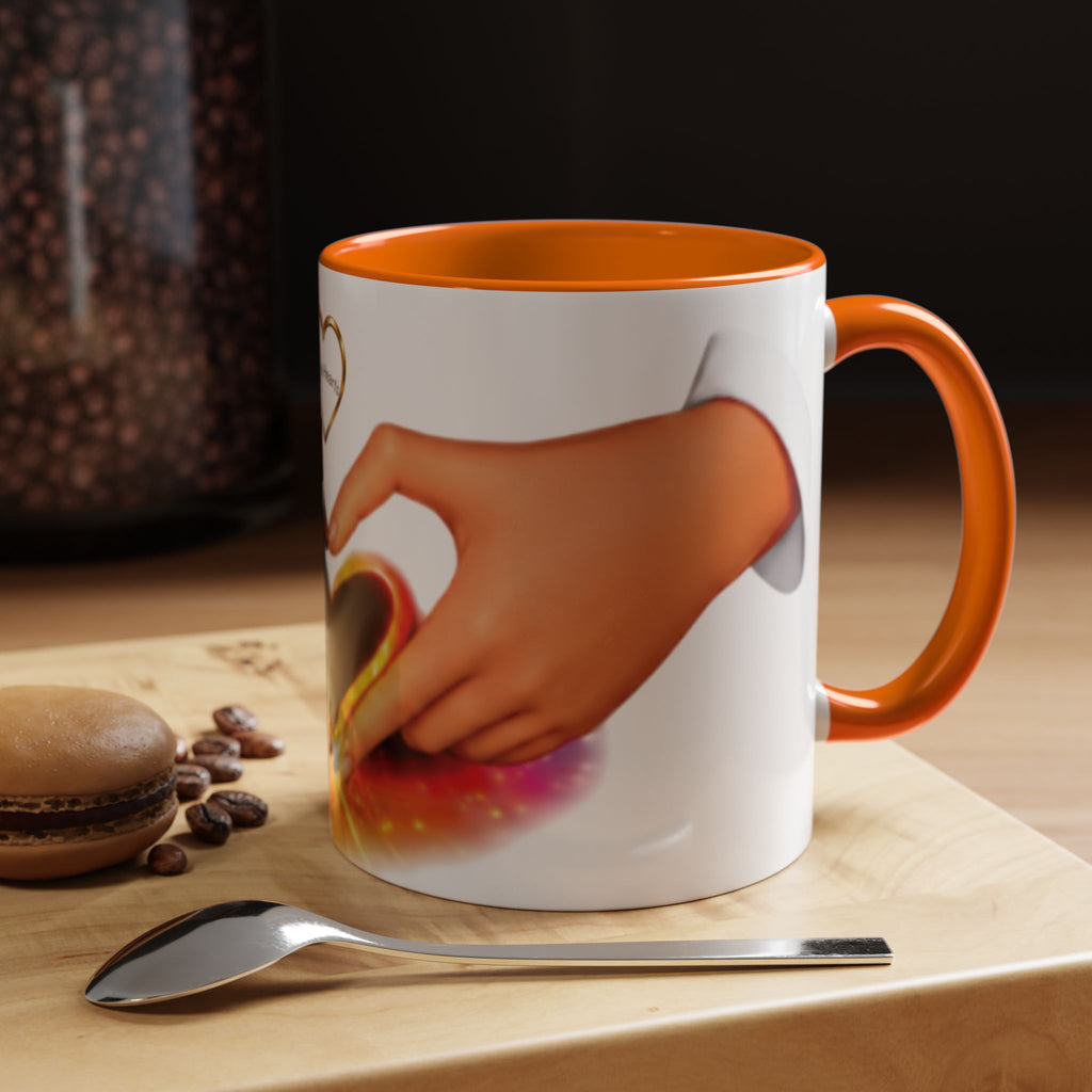 Link Hearts™ - Rainbow Unity Heart Mug.