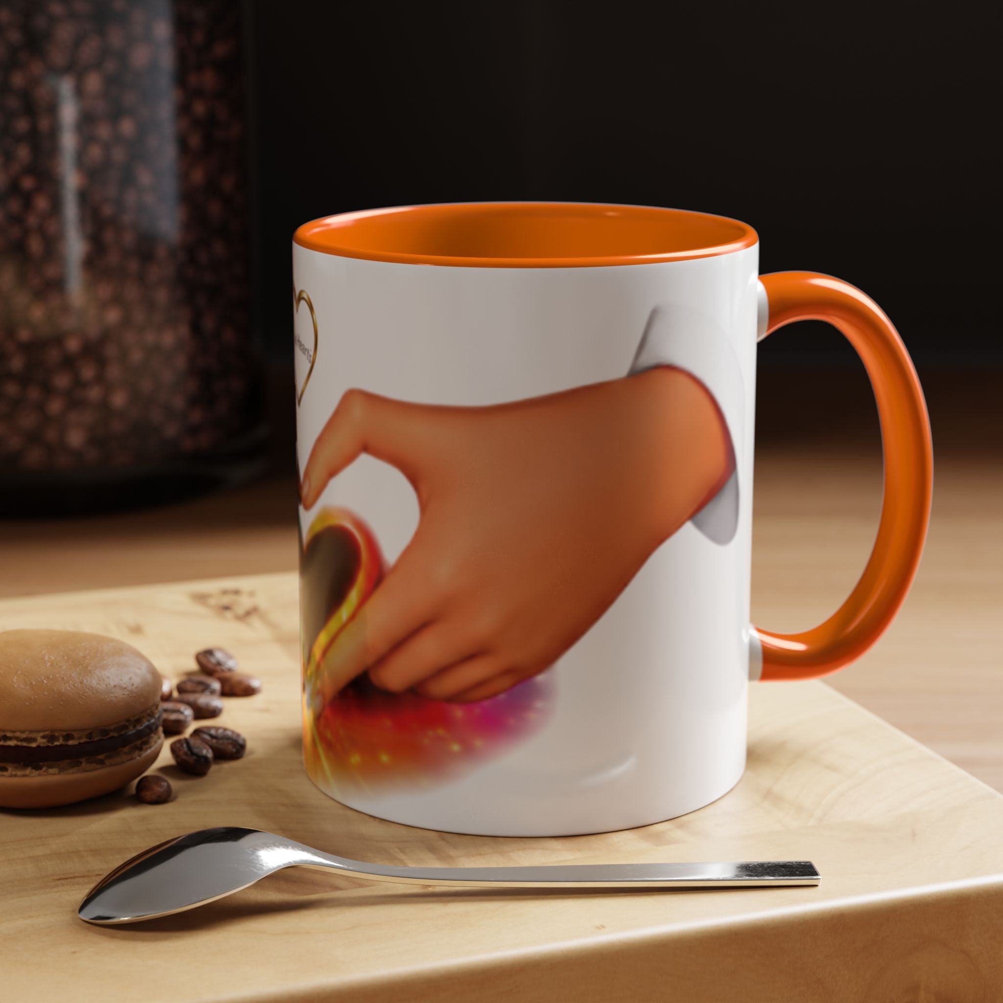Link Hearts™ - Rainbow Unity Heart Mug.