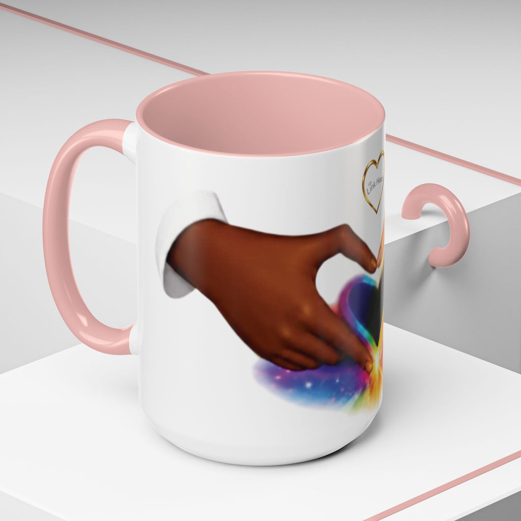 Link Hearts™ - Rainbow Unity Heart Mug.