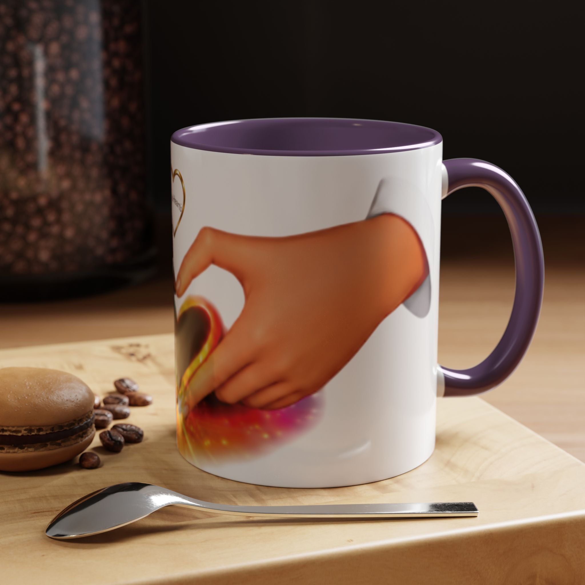 Link Hearts™ - Rainbow Unity Heart Mug.